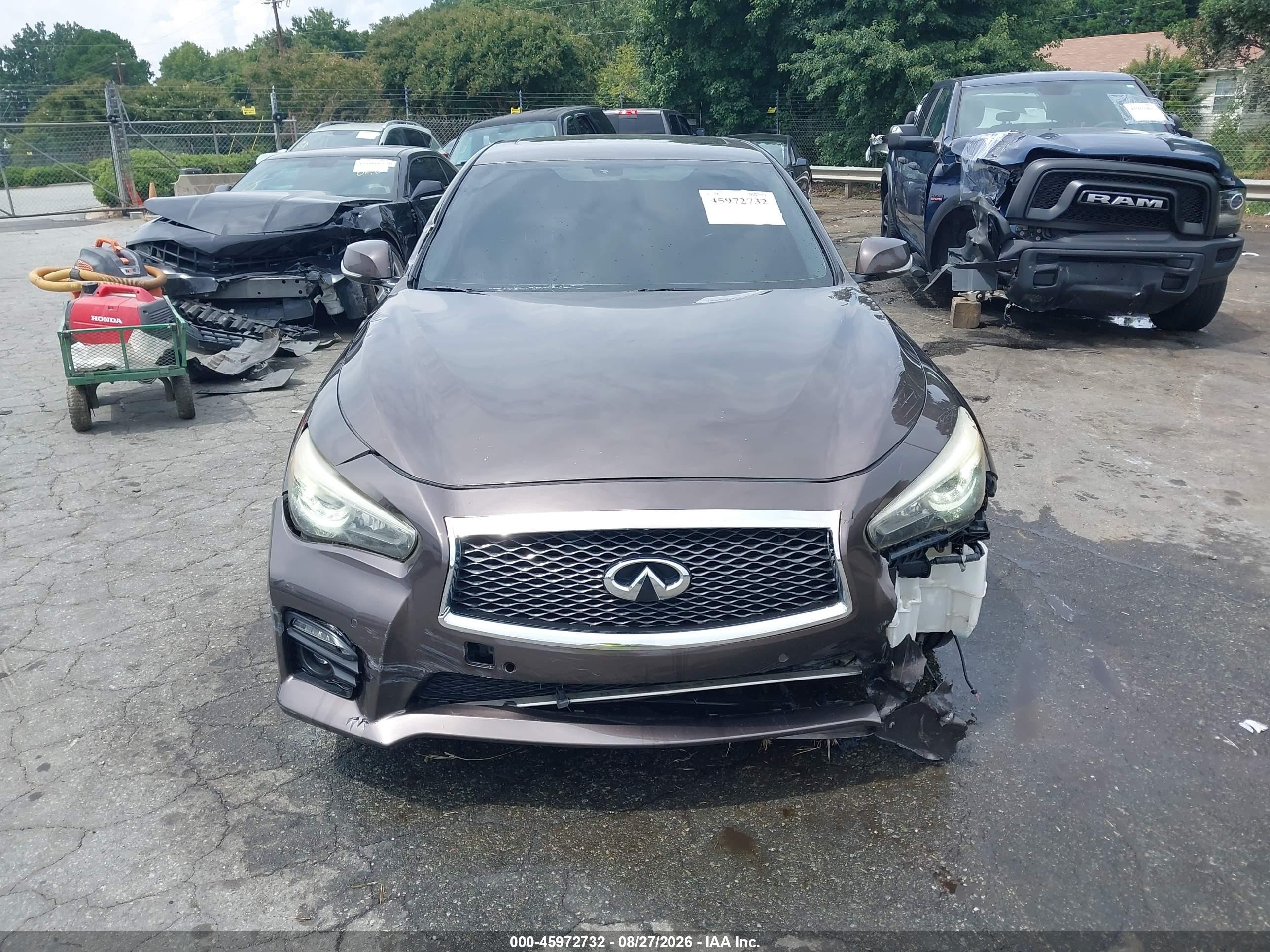 2014 Infiniti Q50 Sport Коричневый vin: JN1BV7AP7EM670727
