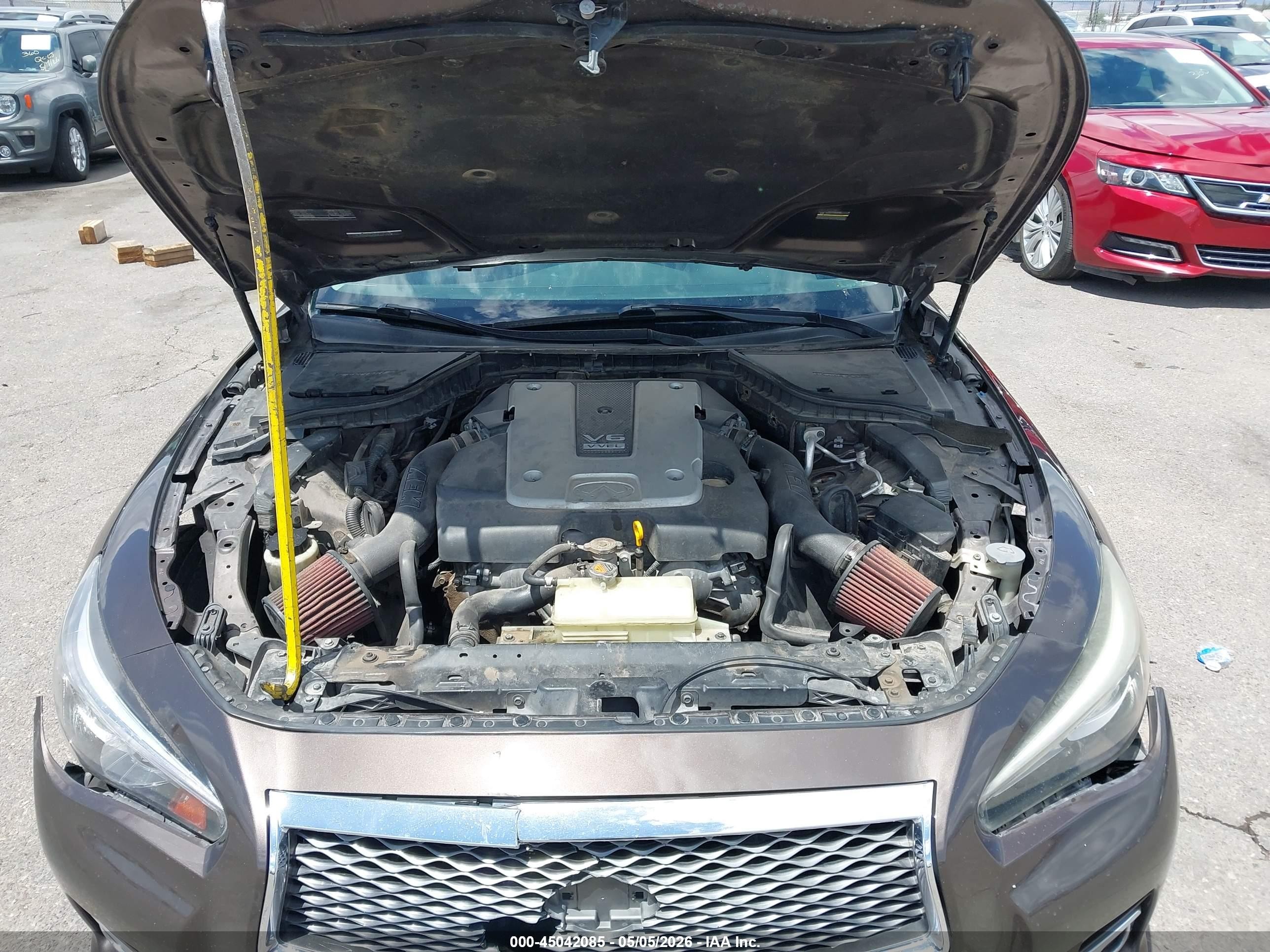 2014 Infiniti Q50 Premium Brown vin: JN1BV7AP7EM671005