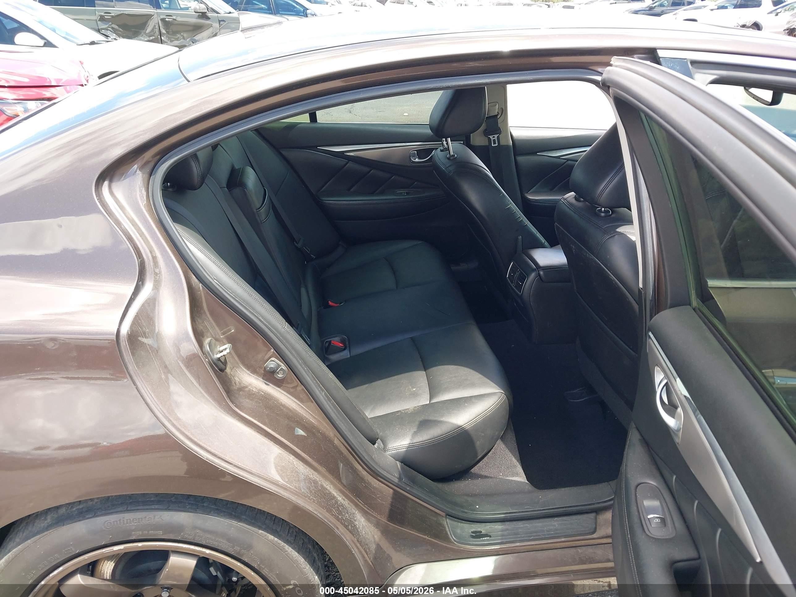 2014 Infiniti Q50 Premium Brown vin: JN1BV7AP7EM671005