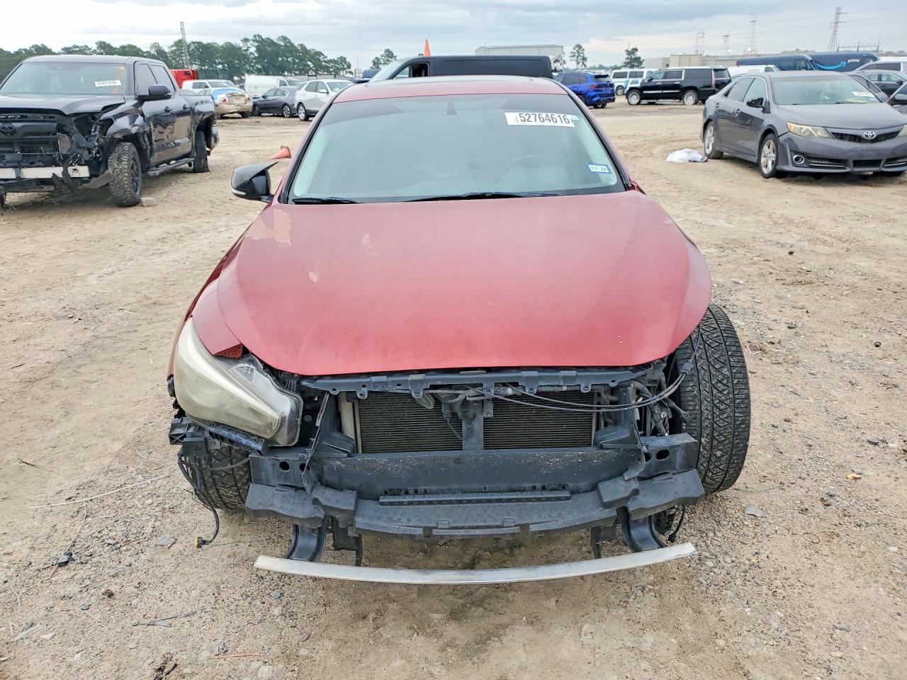 2014 Infiniti Q50 Base Red vin: JN1BV7AP7EM672932