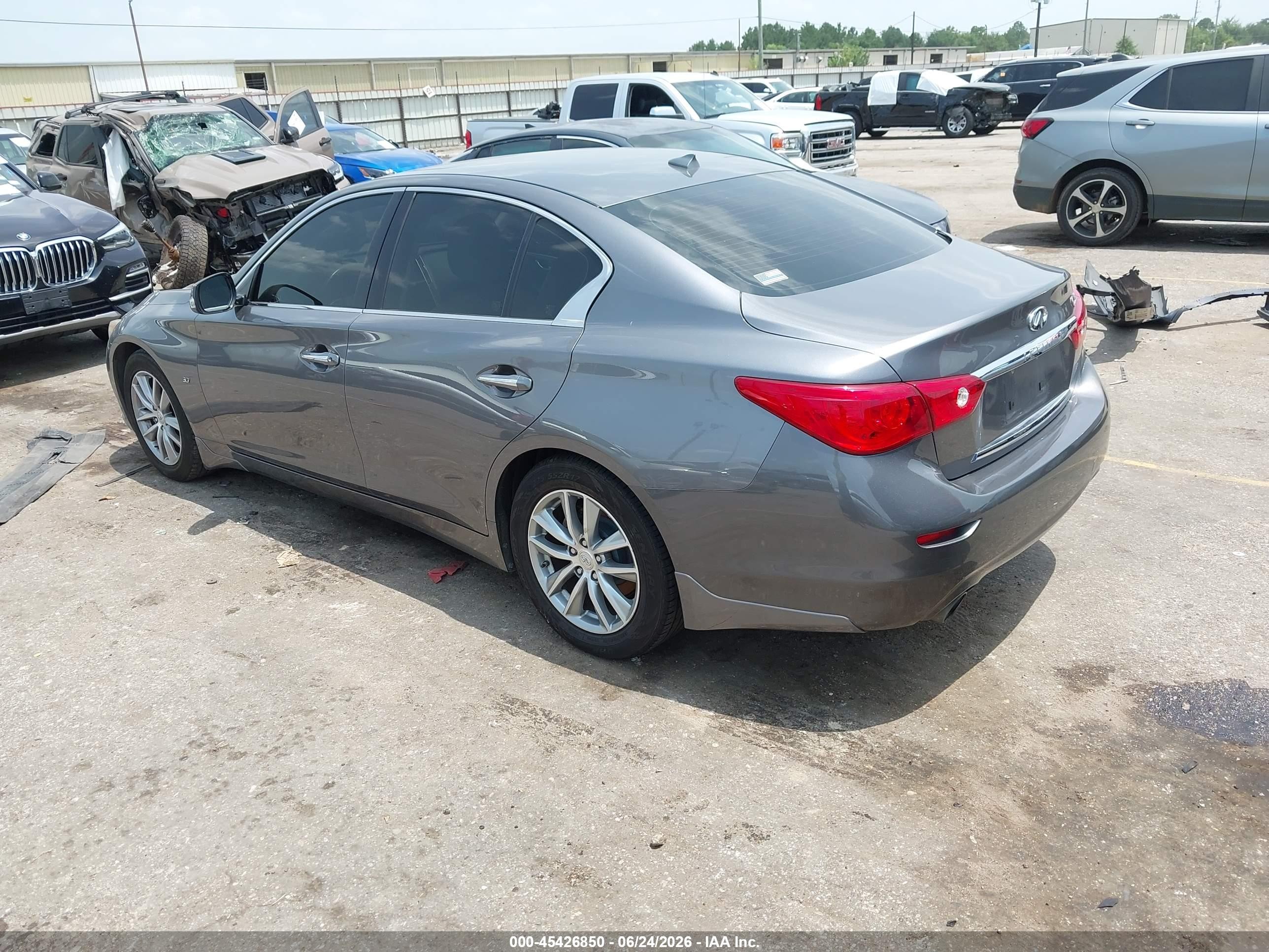2014 Infiniti Q50 Premium Gray vin: JN1BV7AP7EM674132