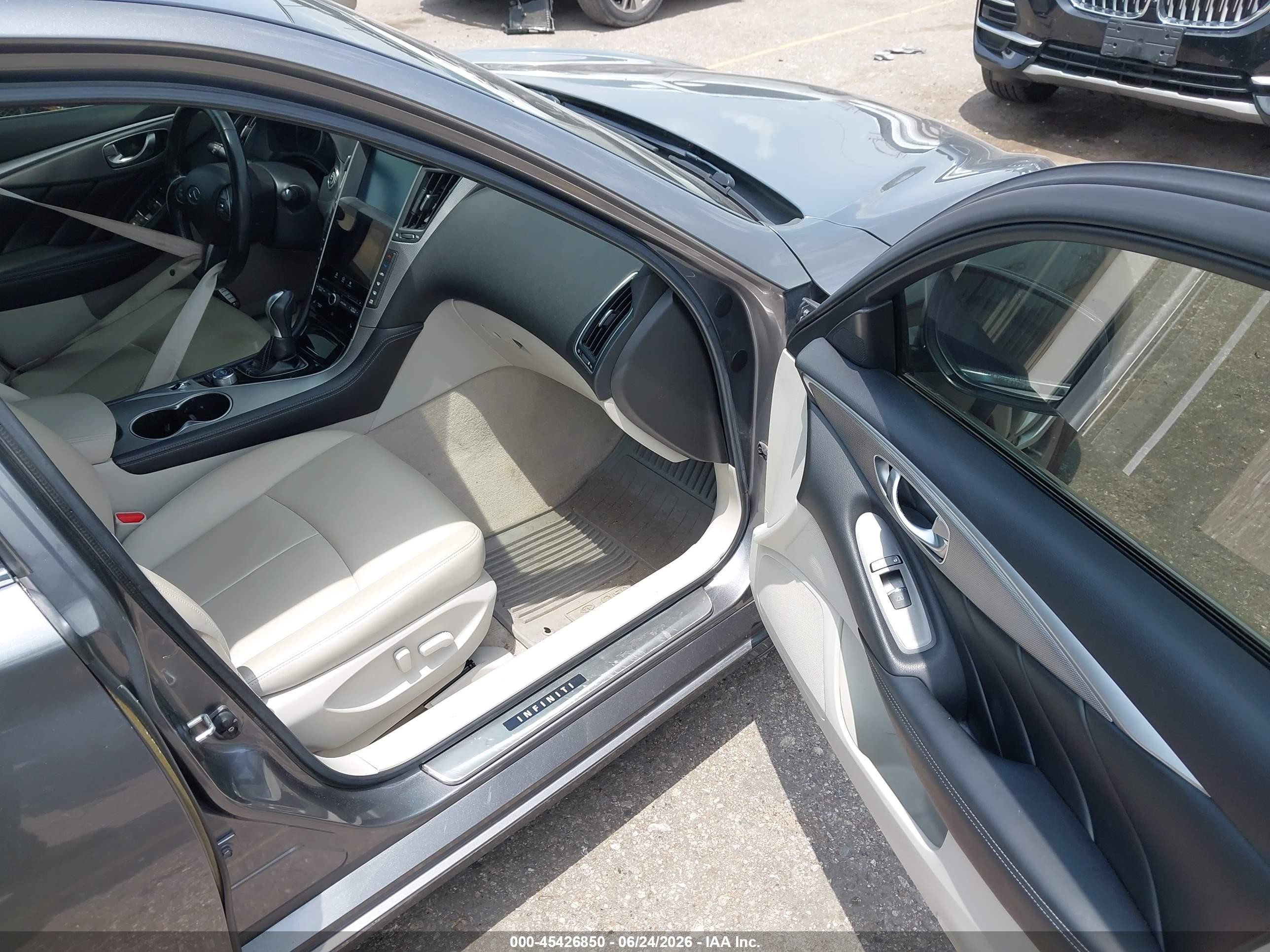 2014 Infiniti Q50 Premium Gray vin: JN1BV7AP7EM674132