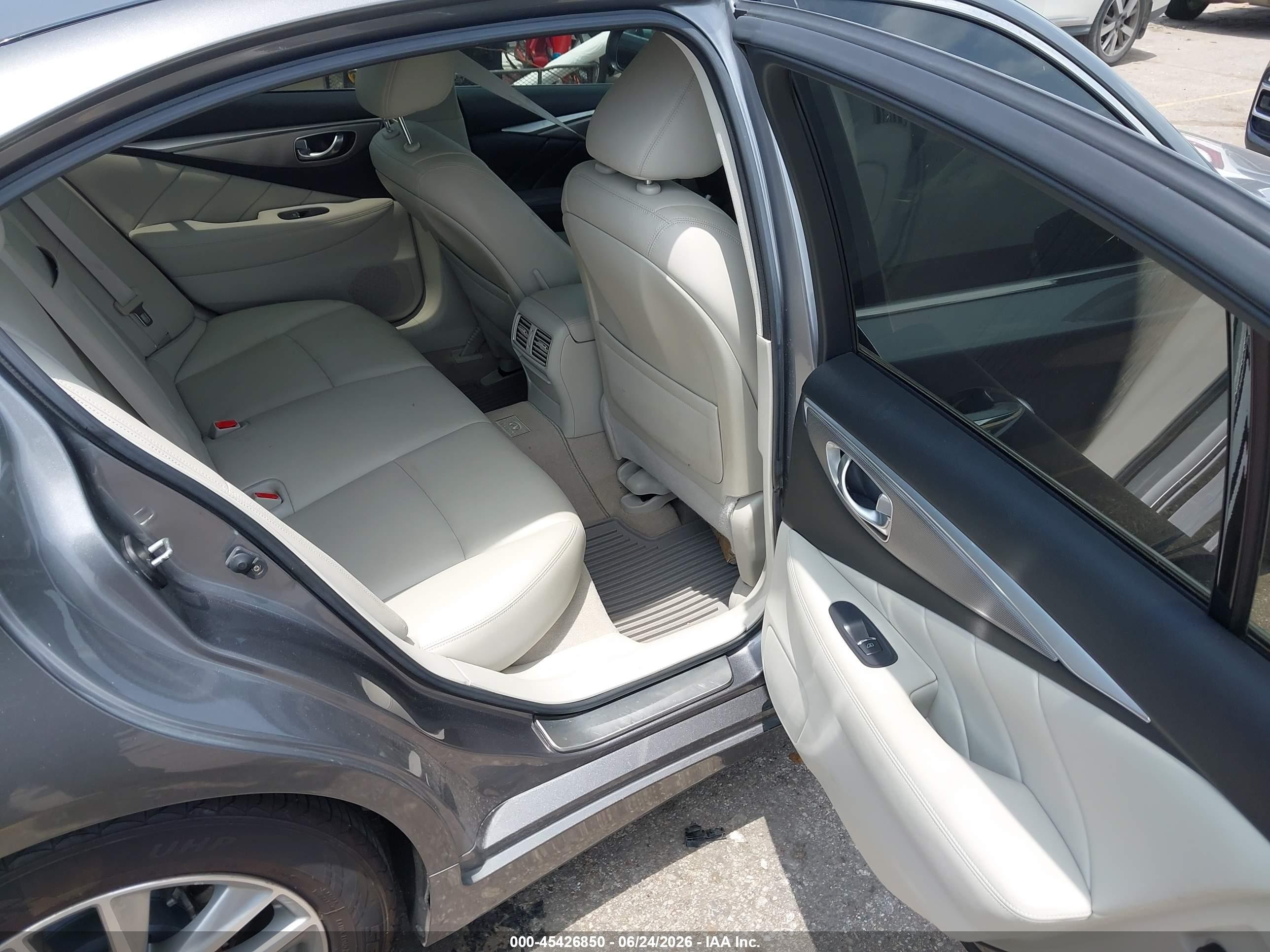 2014 Infiniti Q50 Premium Gray vin: JN1BV7AP7EM674132