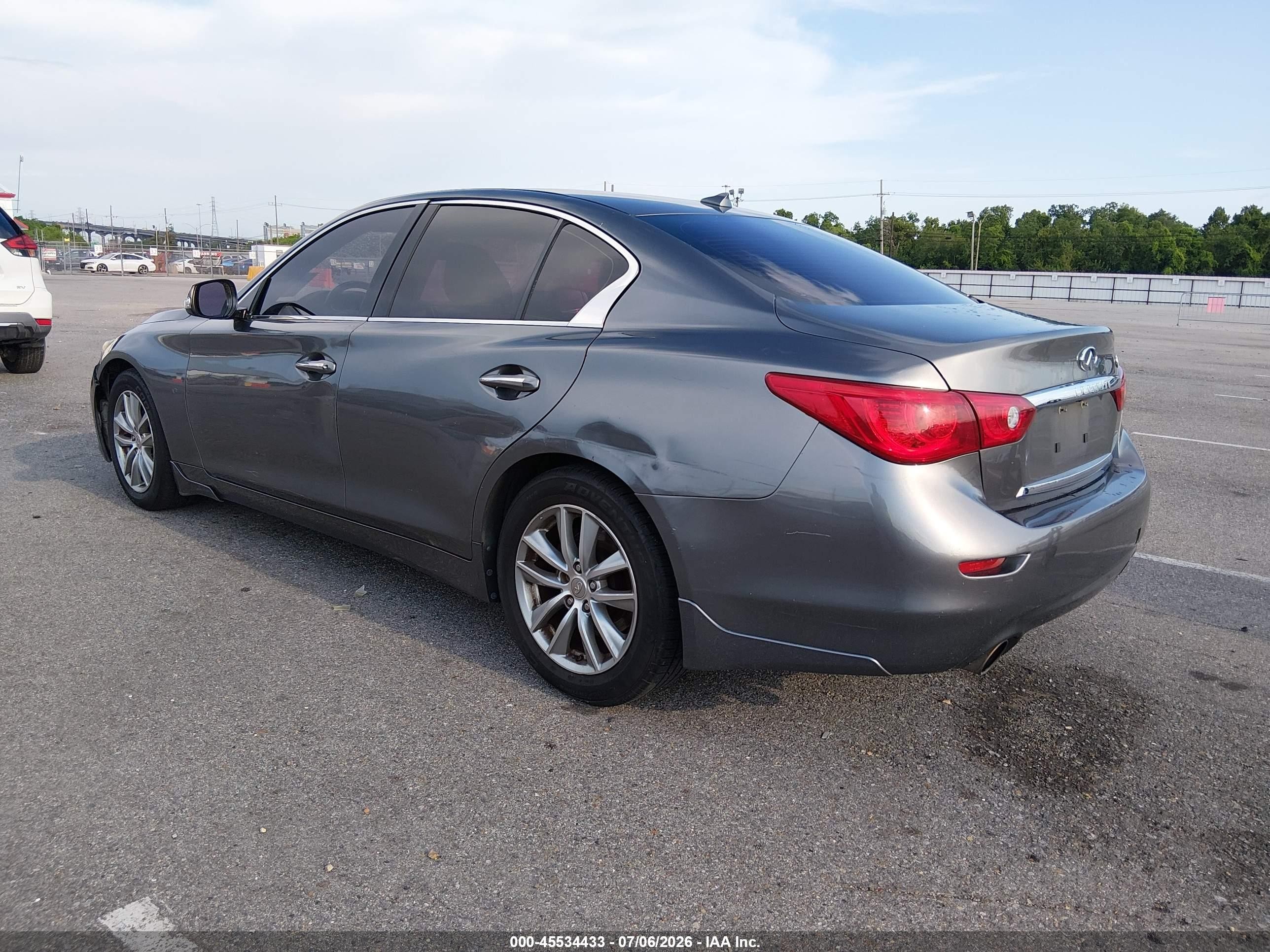 2014 Infiniti Q50 Premium Gray vin: JN1BV7AP7EM674910