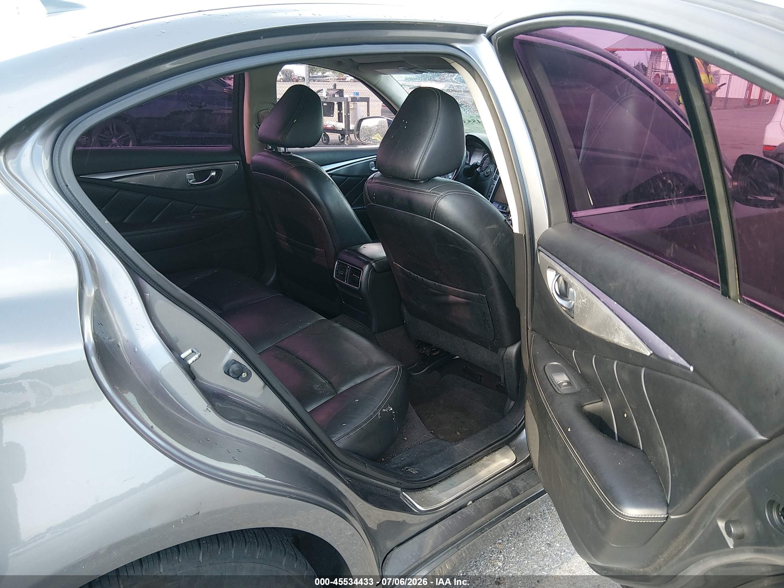 2014 Infiniti Q50 Premium Gray vin: JN1BV7AP7EM674910