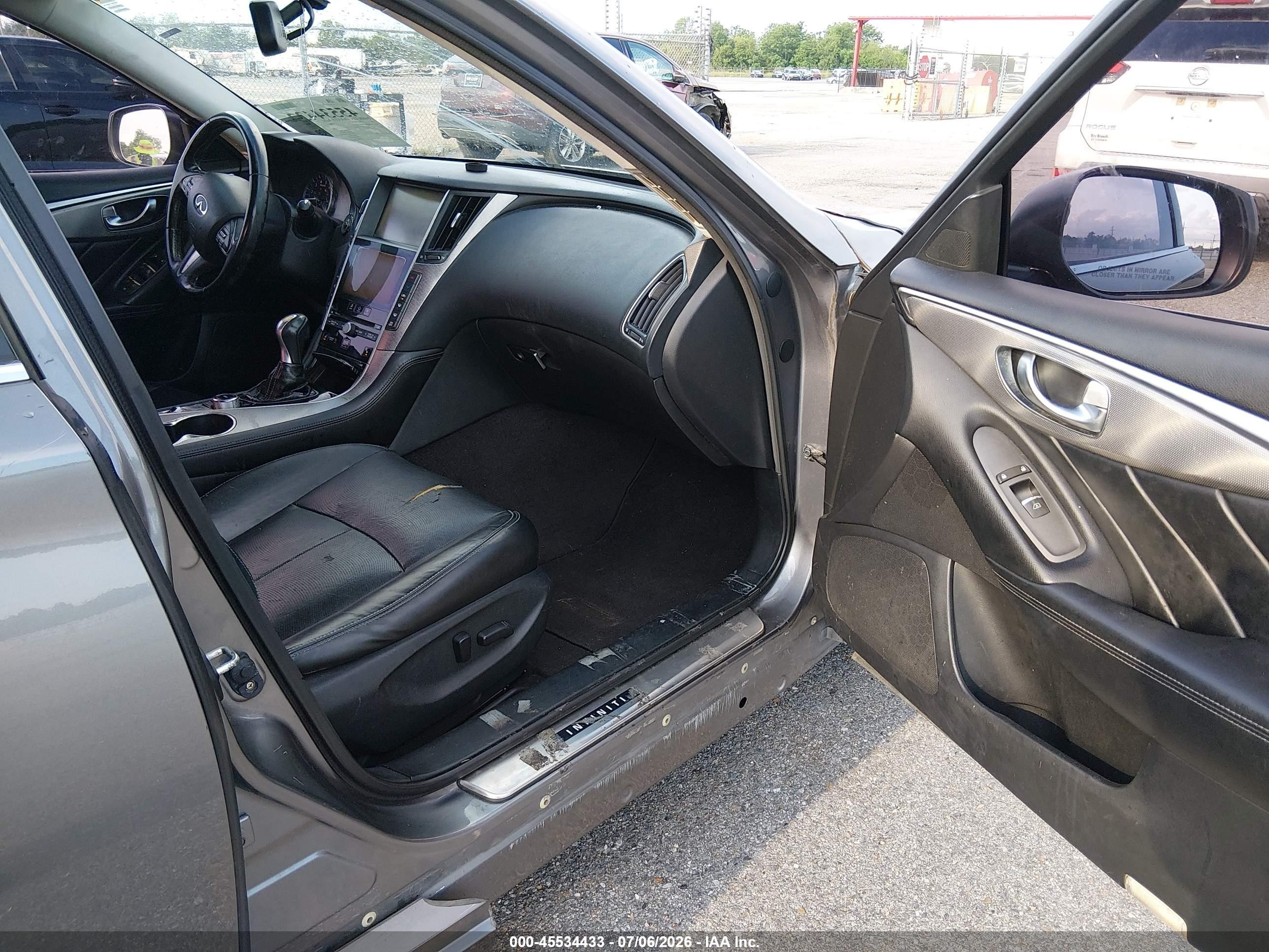 2014 Infiniti Q50 Premium Gray vin: JN1BV7AP7EM674910