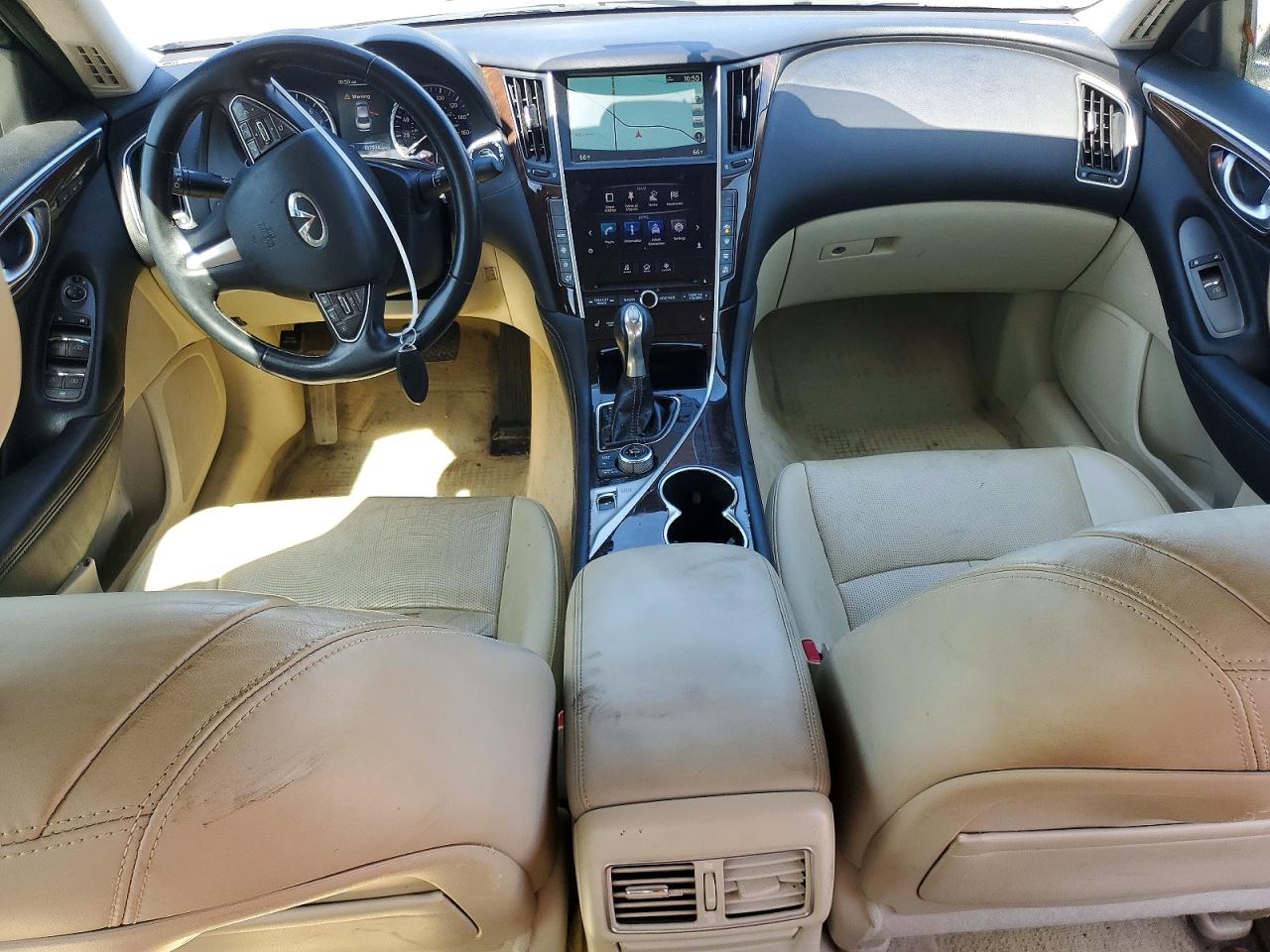 2014 Infiniti Q50 Base White vin: JN1BV7AP7EM674938