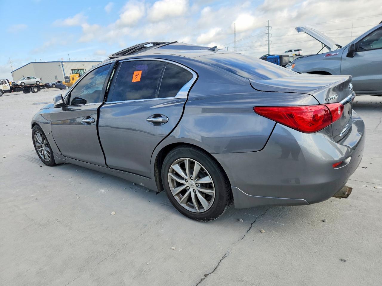 2014 Infiniti Q50 Premium Gray vin: JN1BV7AP7EM676124
