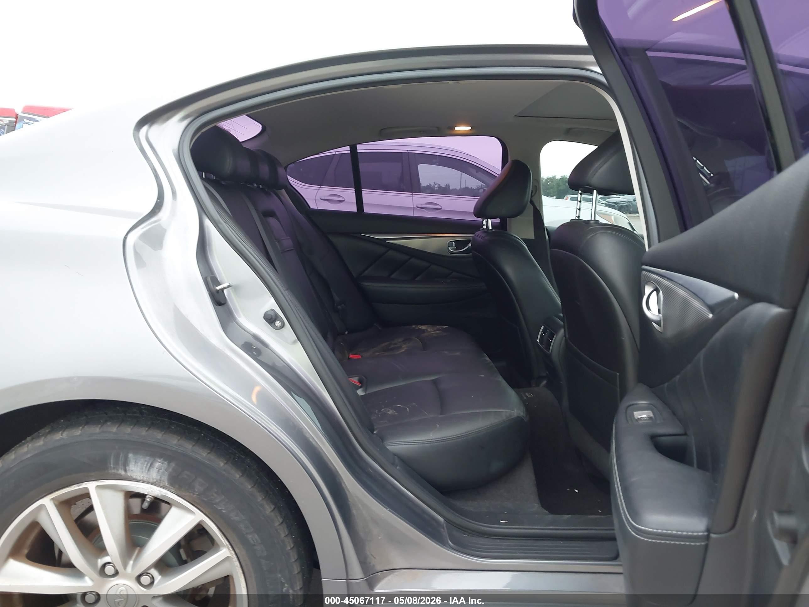 2014 Infiniti Q50 Premium Gray vin: JN1BV7AP7EM678181