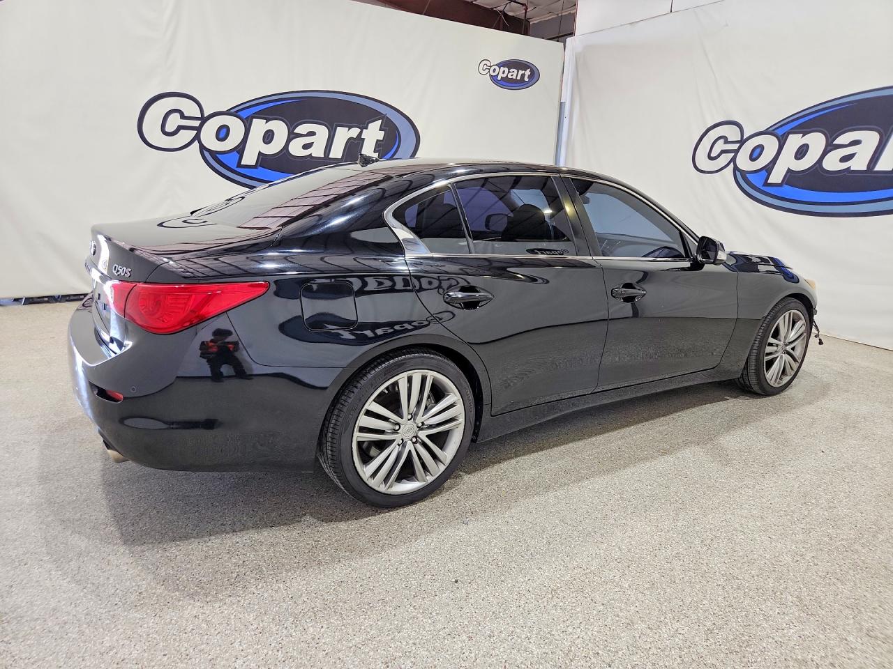 2014 Infiniti Q50 Sport Black vin: JN1BV7AP7EM684398