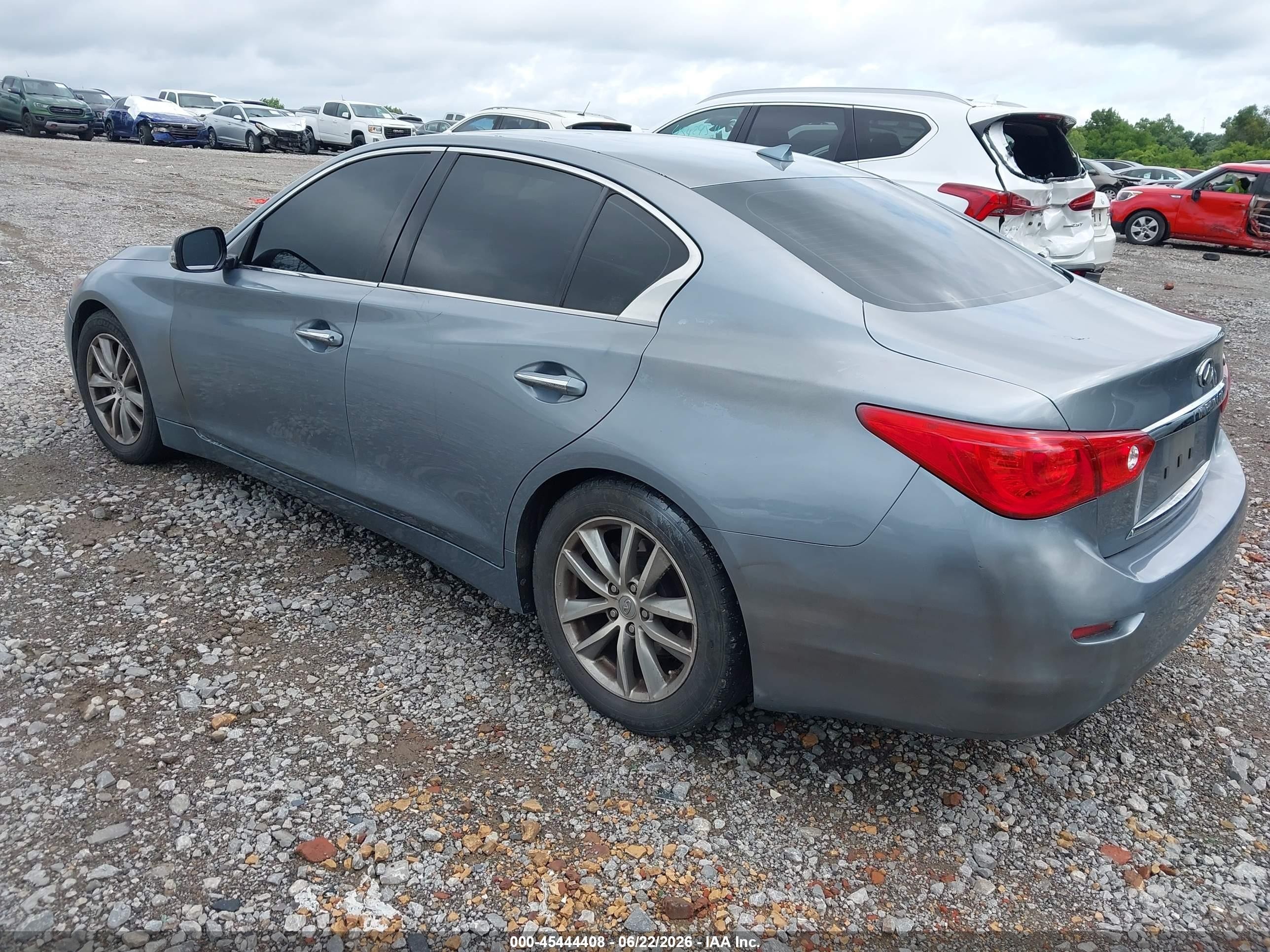 2014 Infiniti Q50 Premium Light Blue vin: JN1BV7AP7EM688225