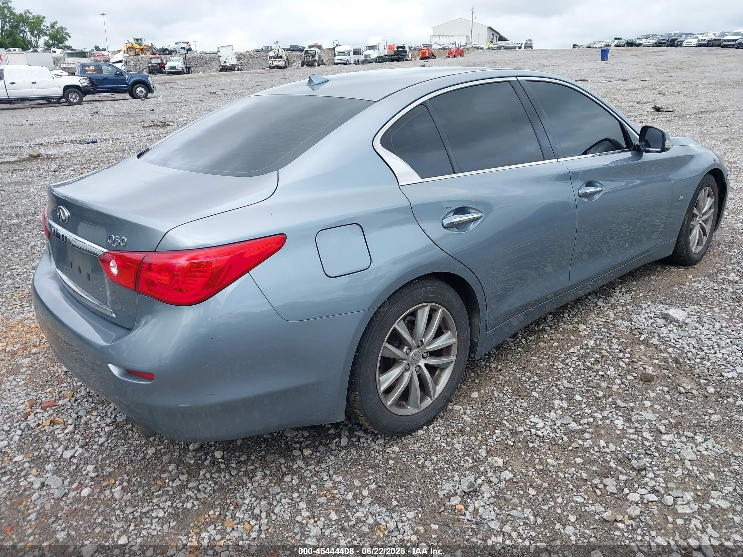 2014 Infiniti Q50 Premium Light Blue vin: JN1BV7AP7EM688225