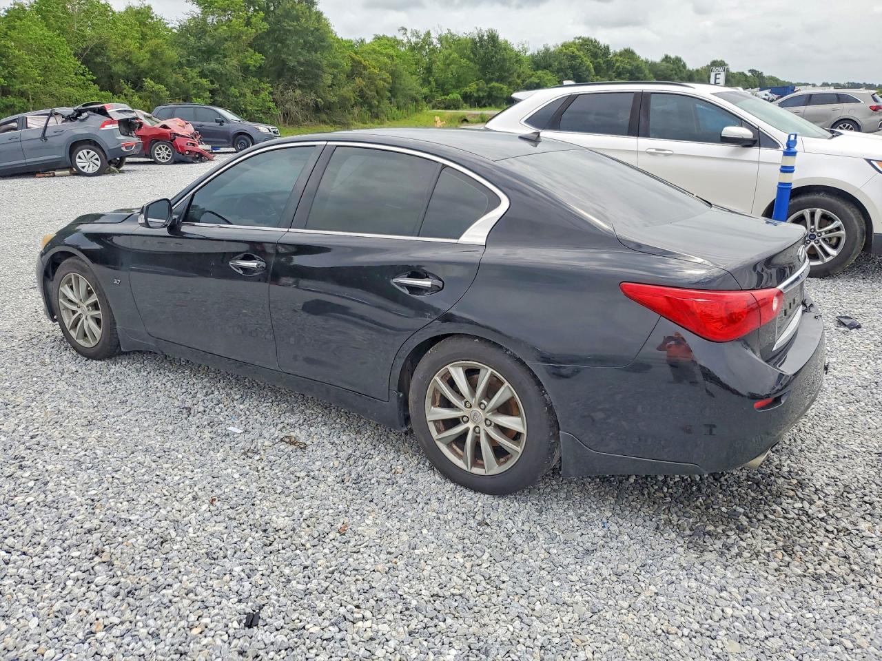2014 Infiniti Q50 Base Black vin: JN1BV7AP7EM689679