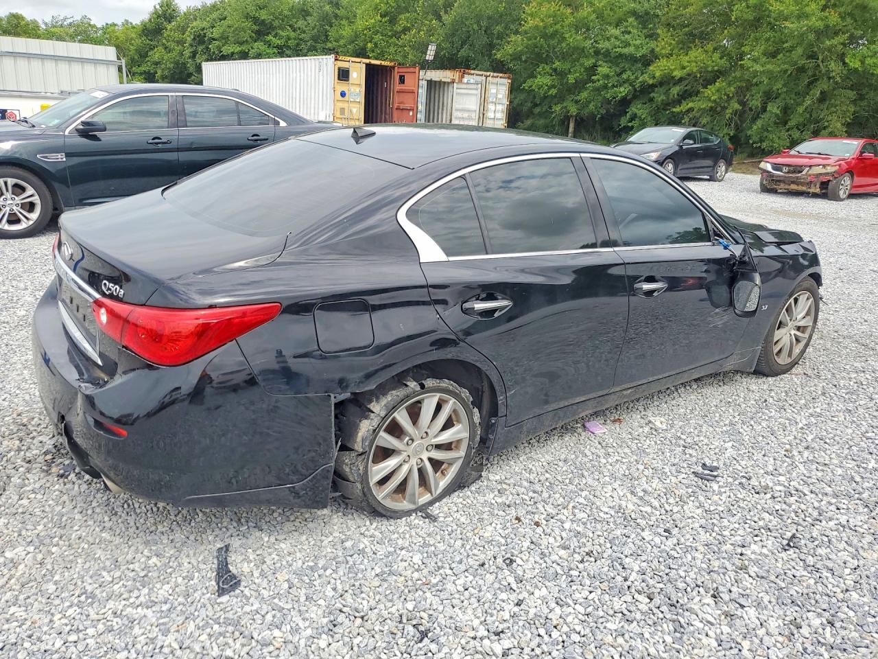 2014 Infiniti Q50 Base Black vin: JN1BV7AP7EM689679