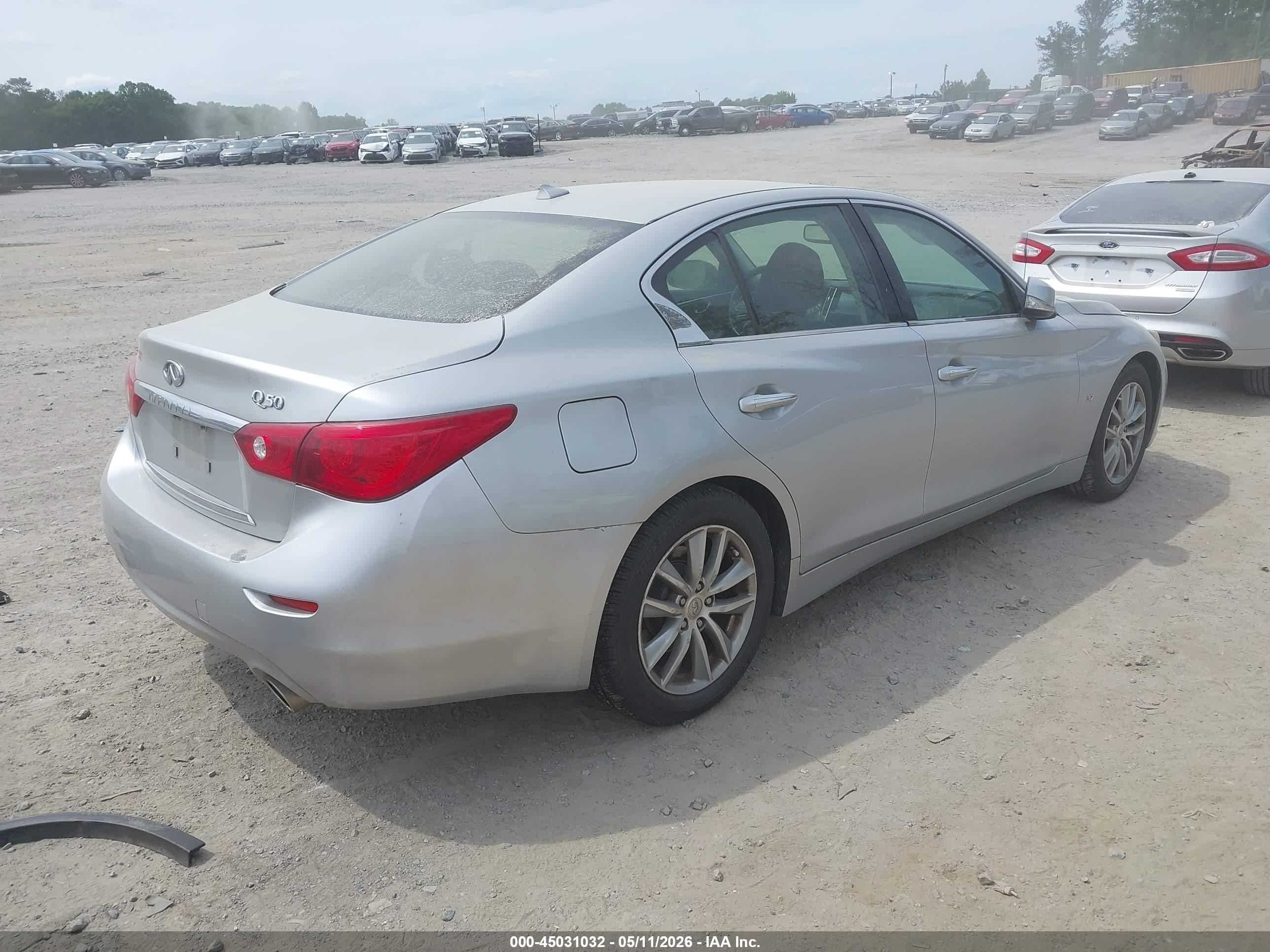 2014 Infiniti Q50 Premium Silver vin: JN1BV7AP7EM690587