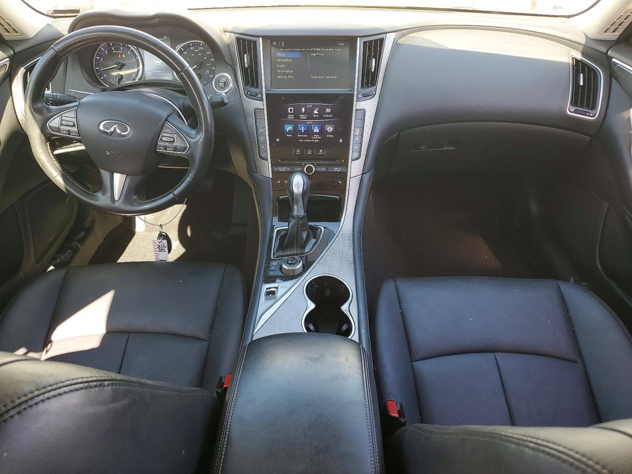 2014 Infiniti Q50 Premium White vin: JN1BV7AP7EM690847