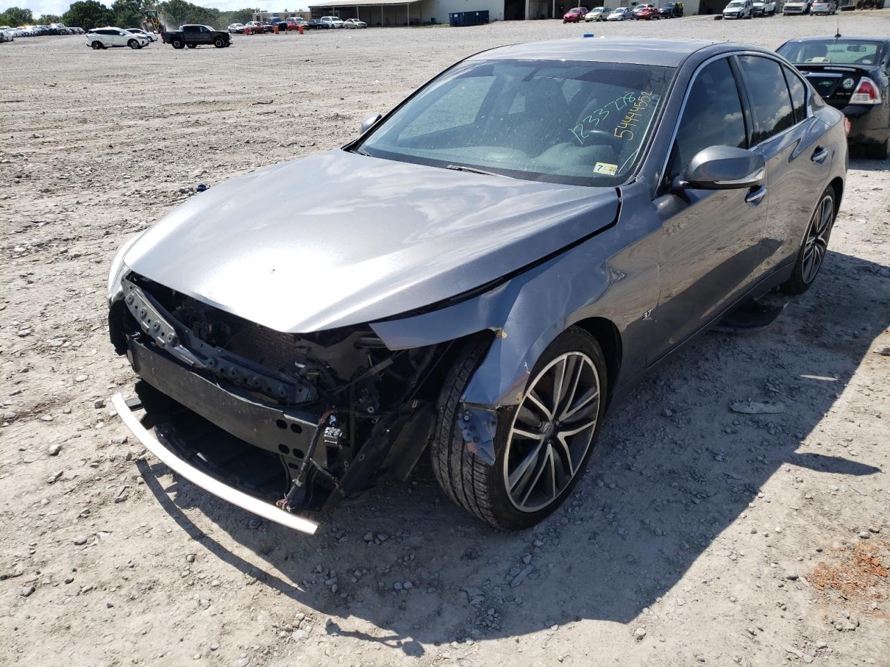 2014 Infiniti Q50 Base Silver vin: JN1BV7AP7EM691805