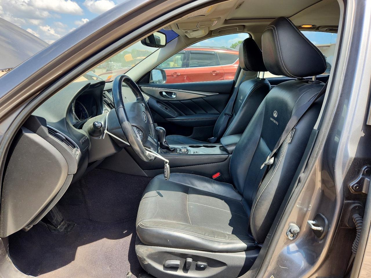 2014 Infiniti Q50 Premium Серый vin: JN1BV7AP7EM691805