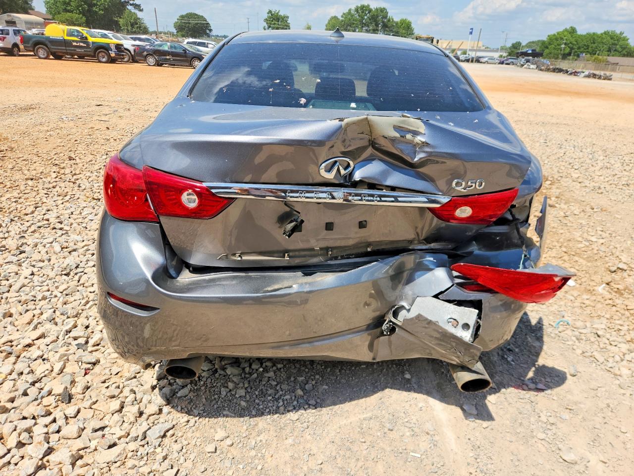 2014 Infiniti Q50 Premium Серый vin: JN1BV7AP7EM691805