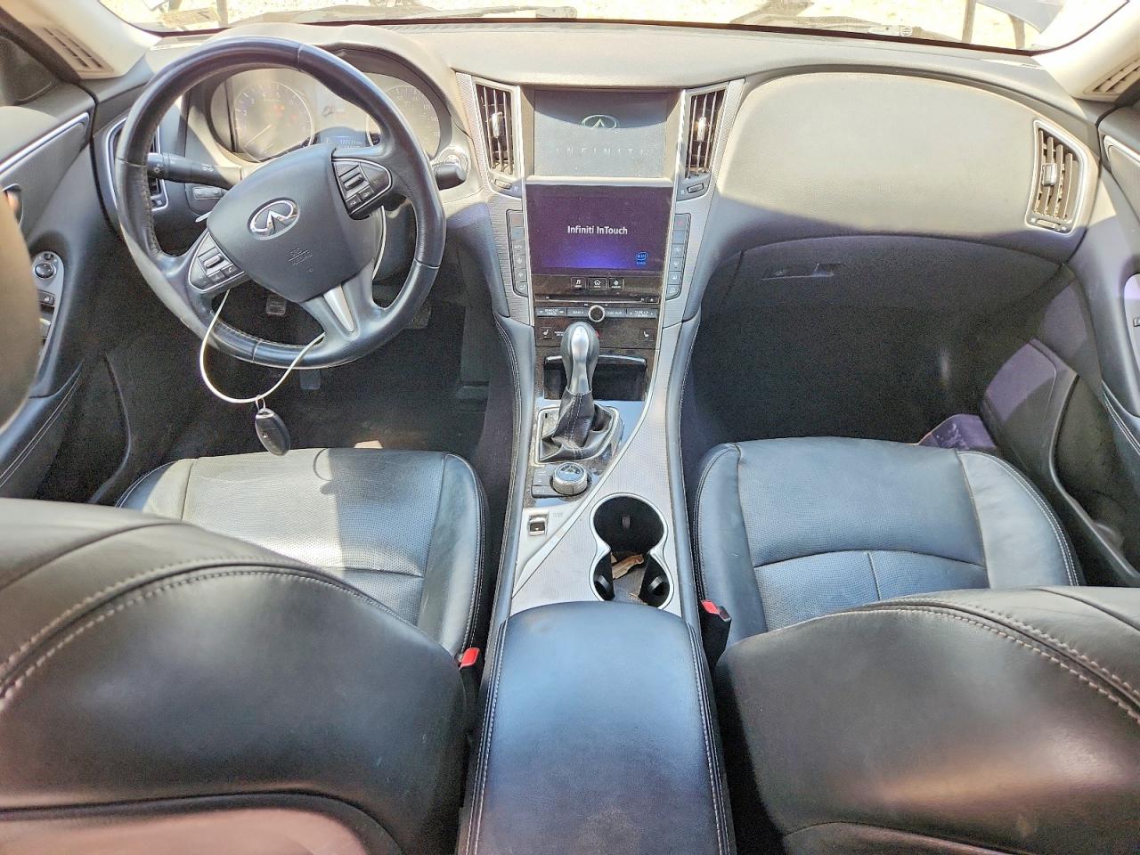 2014 Infiniti Q50 Premium Серый vin: JN1BV7AP7EM691805