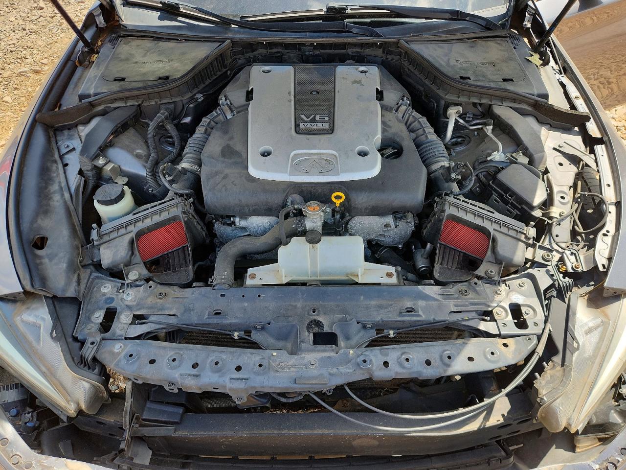 2014 Infiniti Q50 Premium Серый vin: JN1BV7AP7EM691805