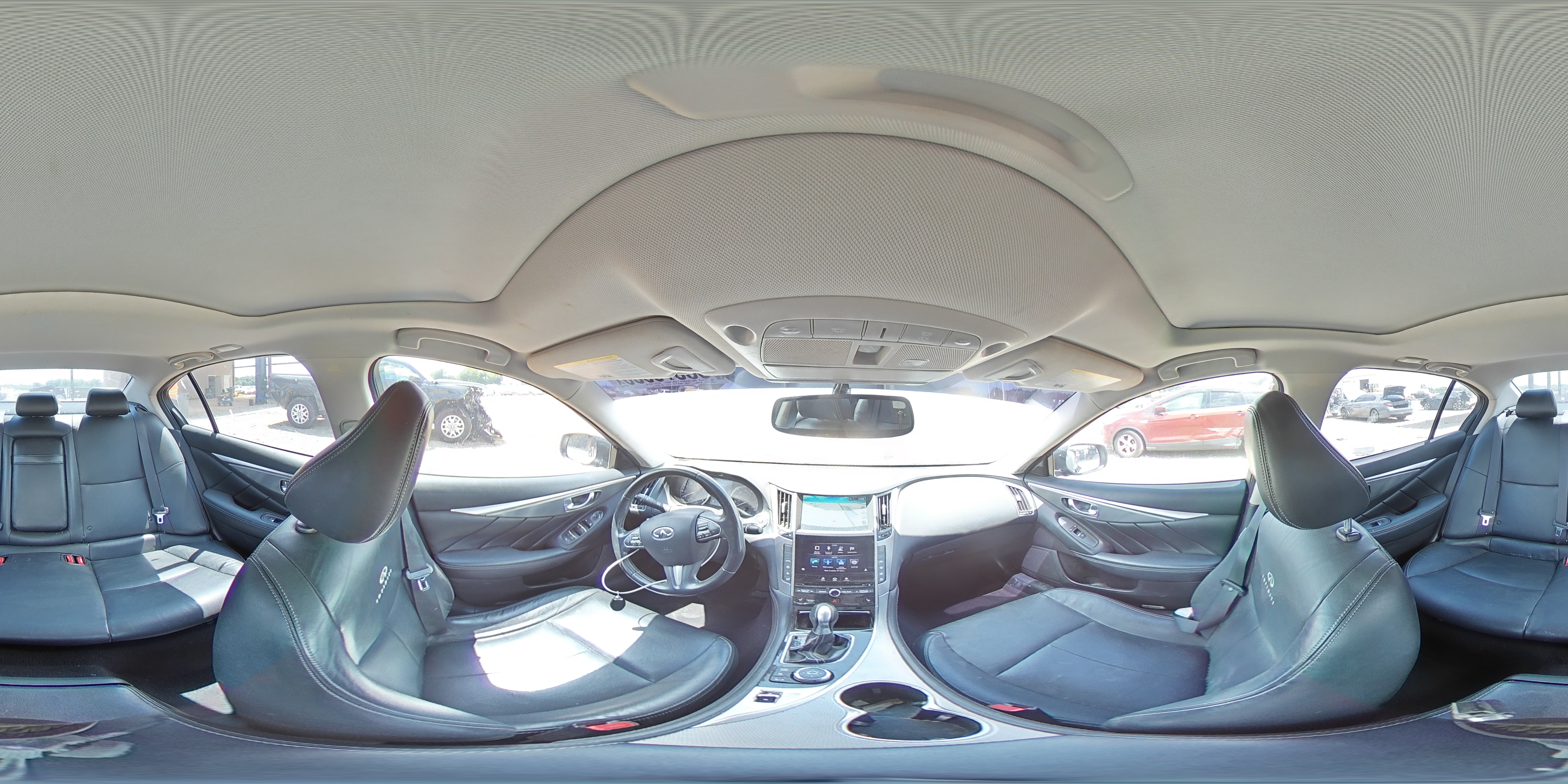 2014 Infiniti Q50 Premium Серый vin: JN1BV7AP7EM691805