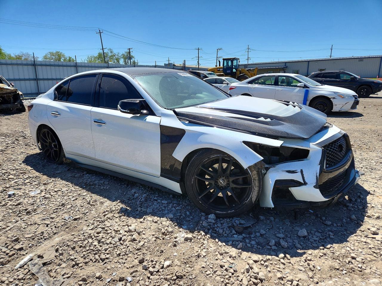 2014 Infiniti Q50 White vin: JN1BV7AP7EM693084