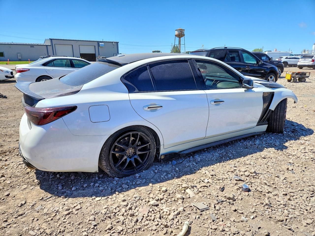 2014 Infiniti Q50 White vin: JN1BV7AP7EM693084