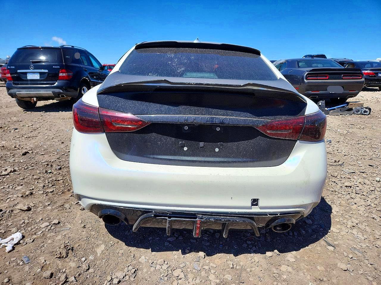 2014 Infiniti Q50 White vin: JN1BV7AP7EM693084