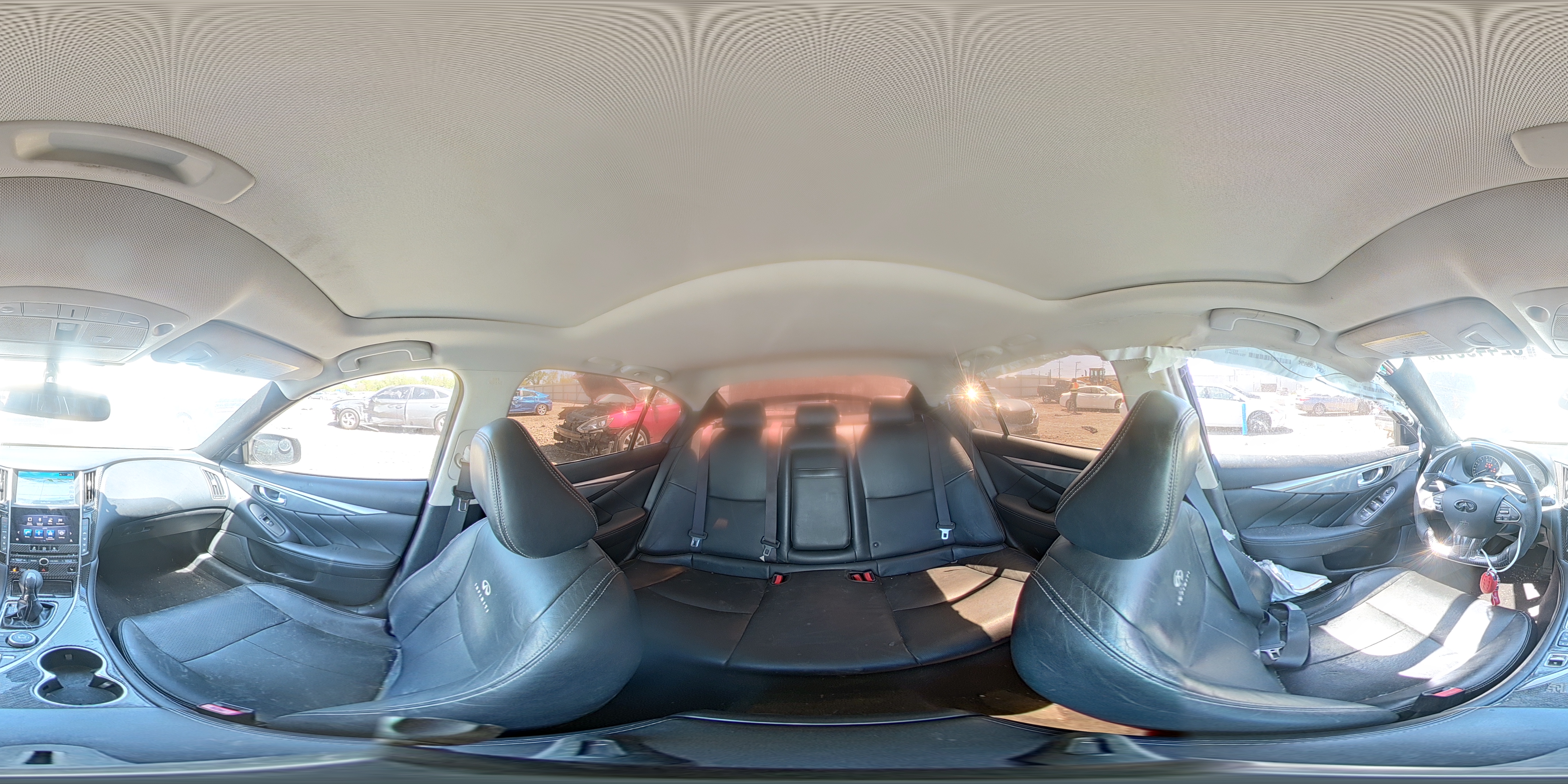 2014 Infiniti Q50 White vin: JN1BV7AP7EM693084