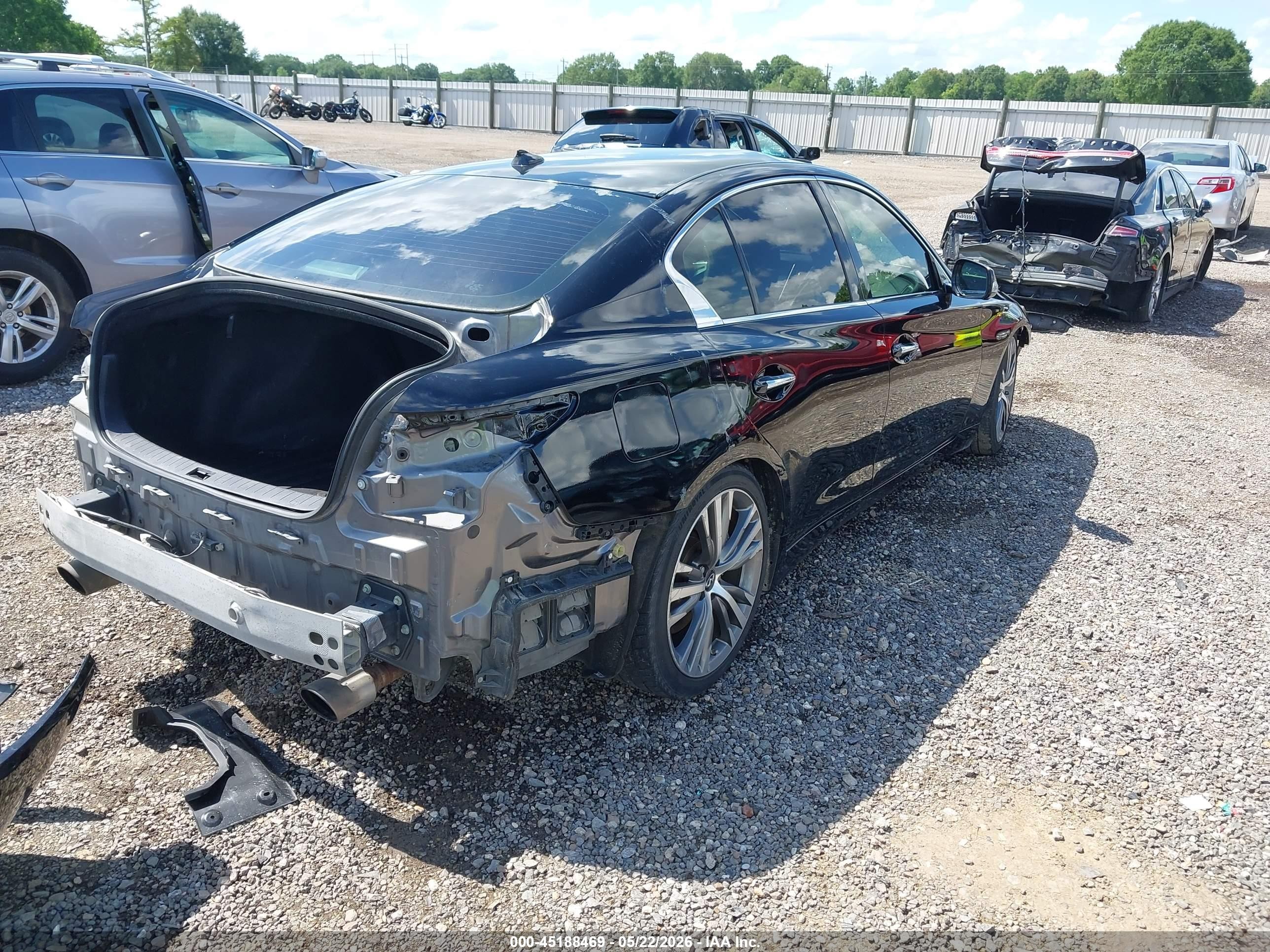 2015 Infiniti Q50 Sport Черный vin: JN1BV7AP7FM335355