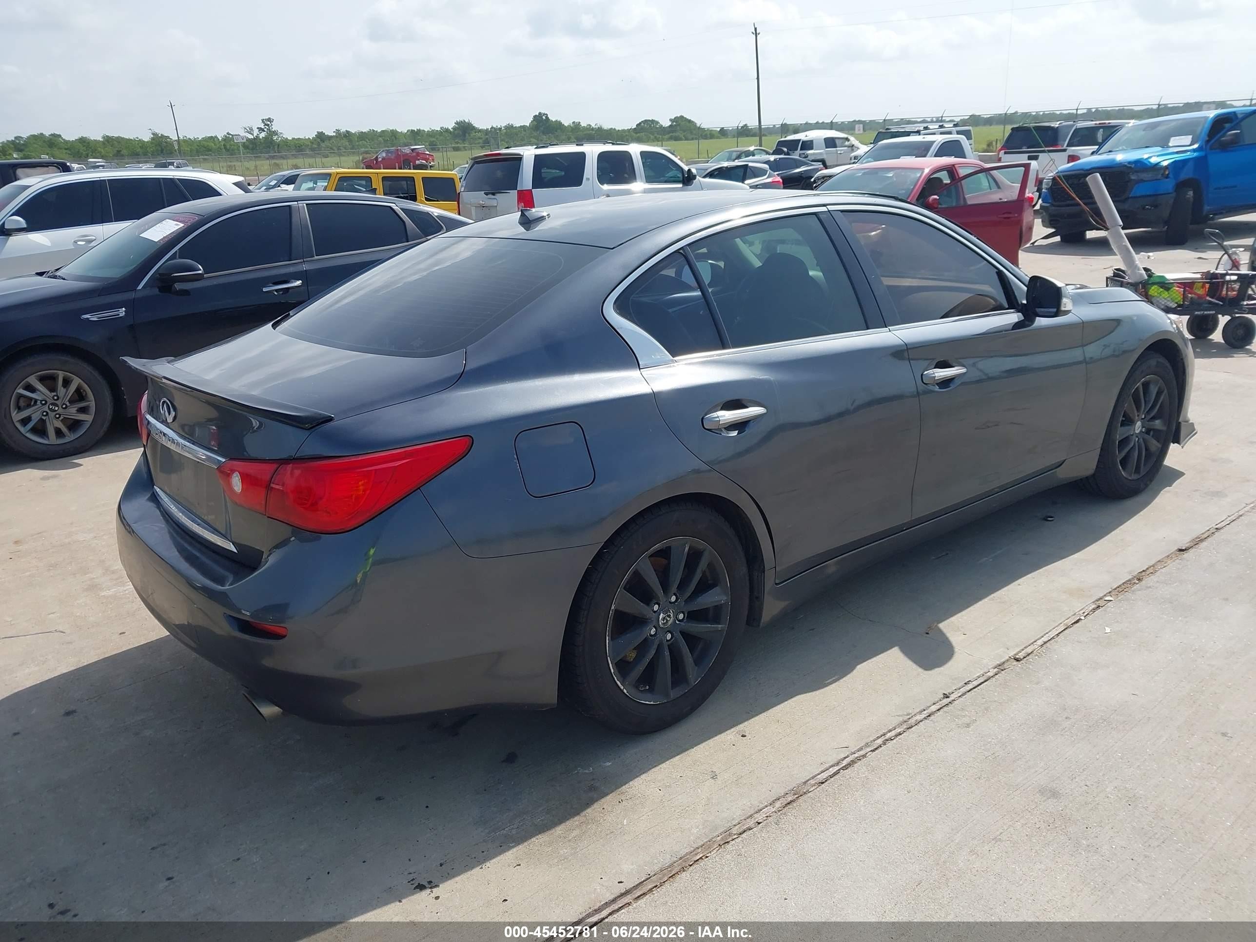 2015 Infiniti Q50 Premium/sport Gray vin: JN1BV7AP7FM337168