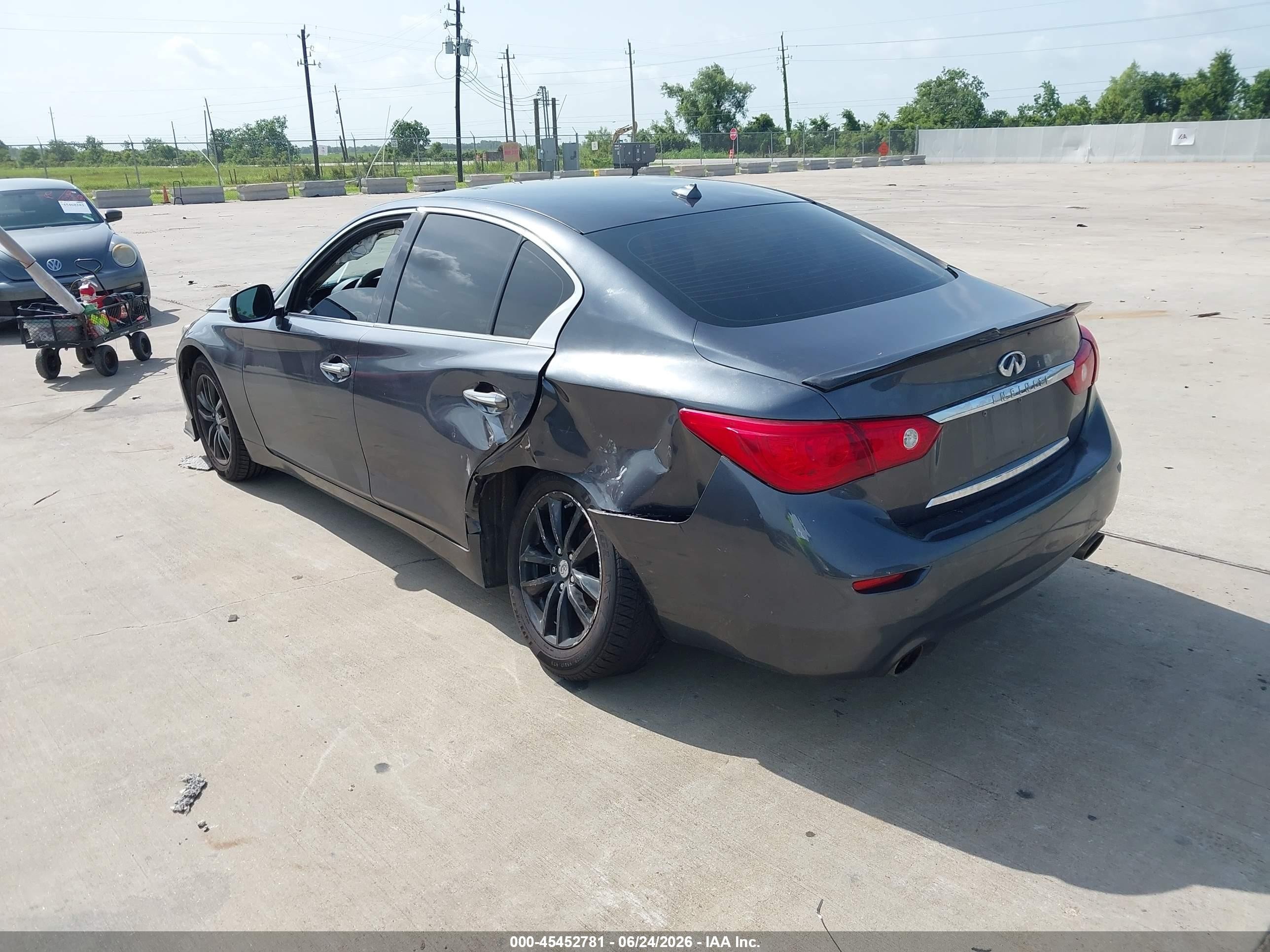 2015 Infiniti Q50 Premium/sport Gray vin: JN1BV7AP7FM337168