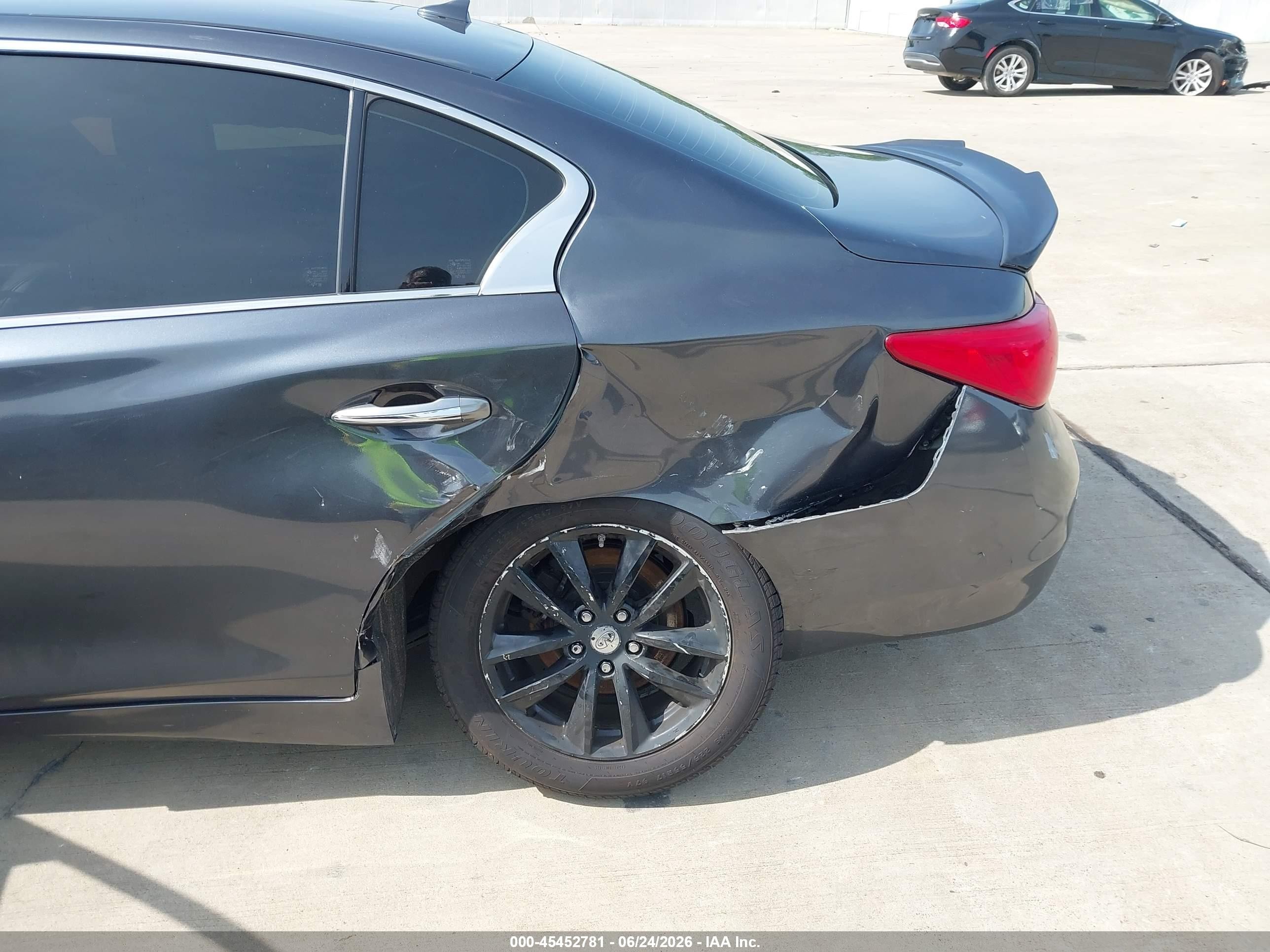2015 Infiniti Q50 Premium/sport Gray vin: JN1BV7AP7FM337168