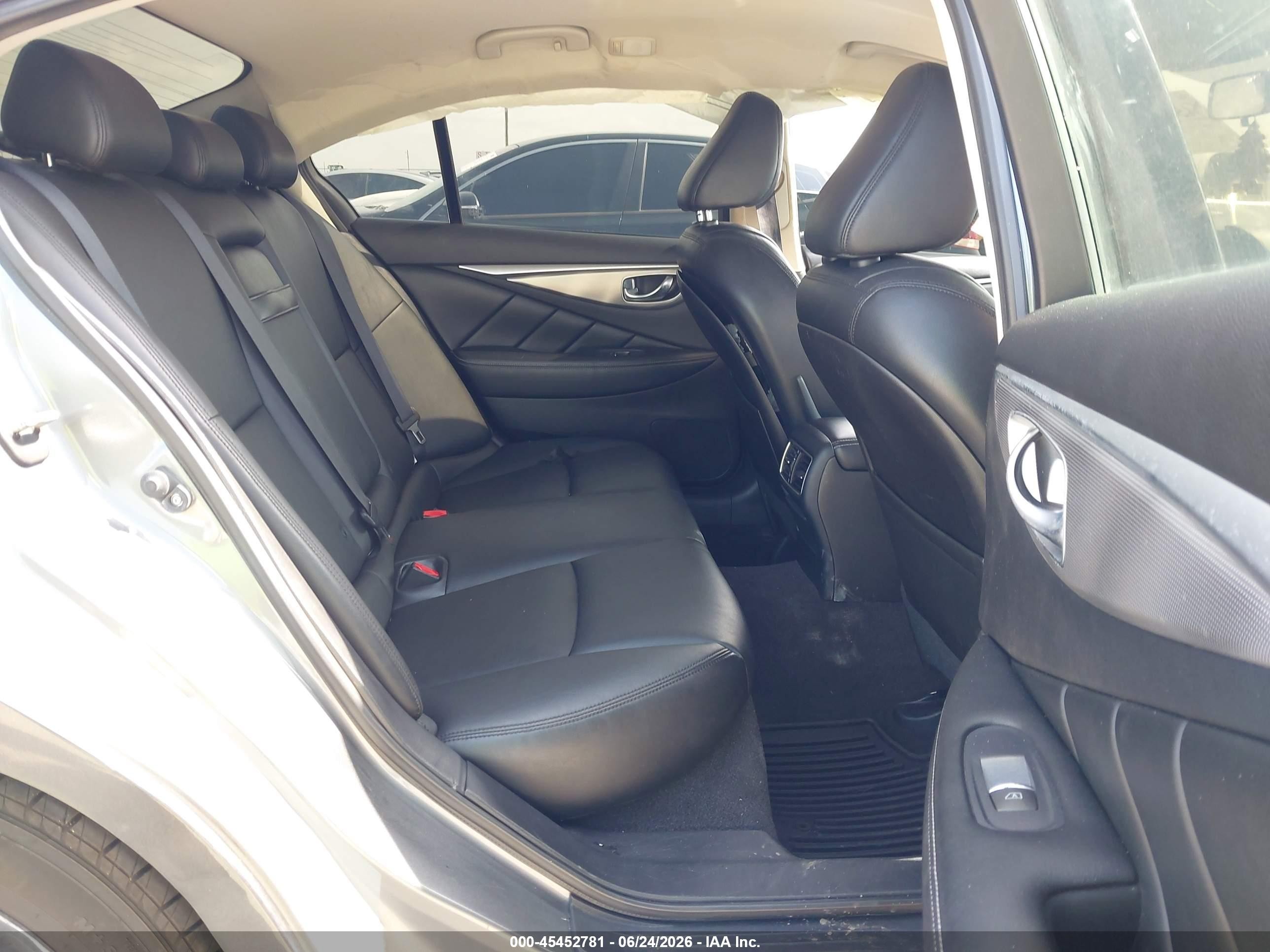 2015 Infiniti Q50 Premium/sport Gray vin: JN1BV7AP7FM337168