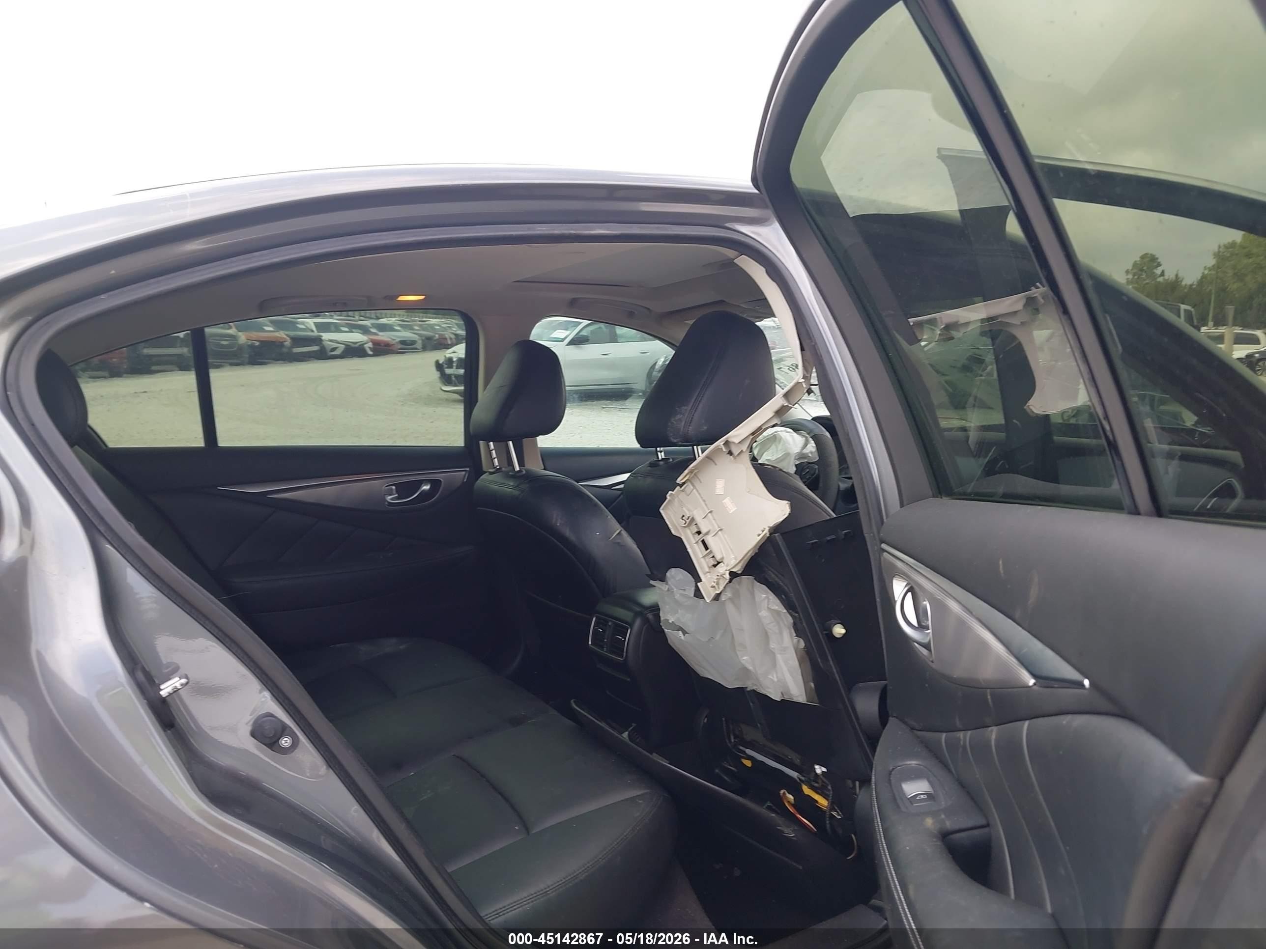 2015 Infiniti Q50 Premium Gray vin: JN1BV7AP7FM340216