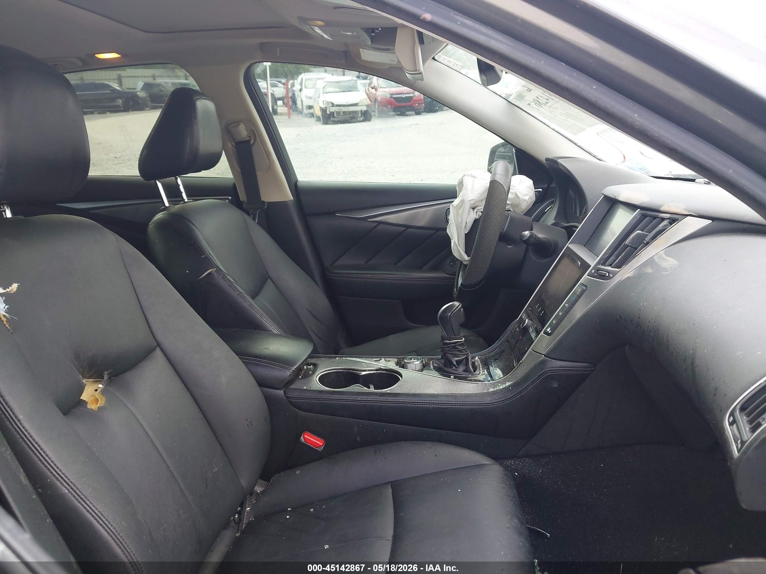 2015 Infiniti Q50 Premium Gray vin: JN1BV7AP7FM340216