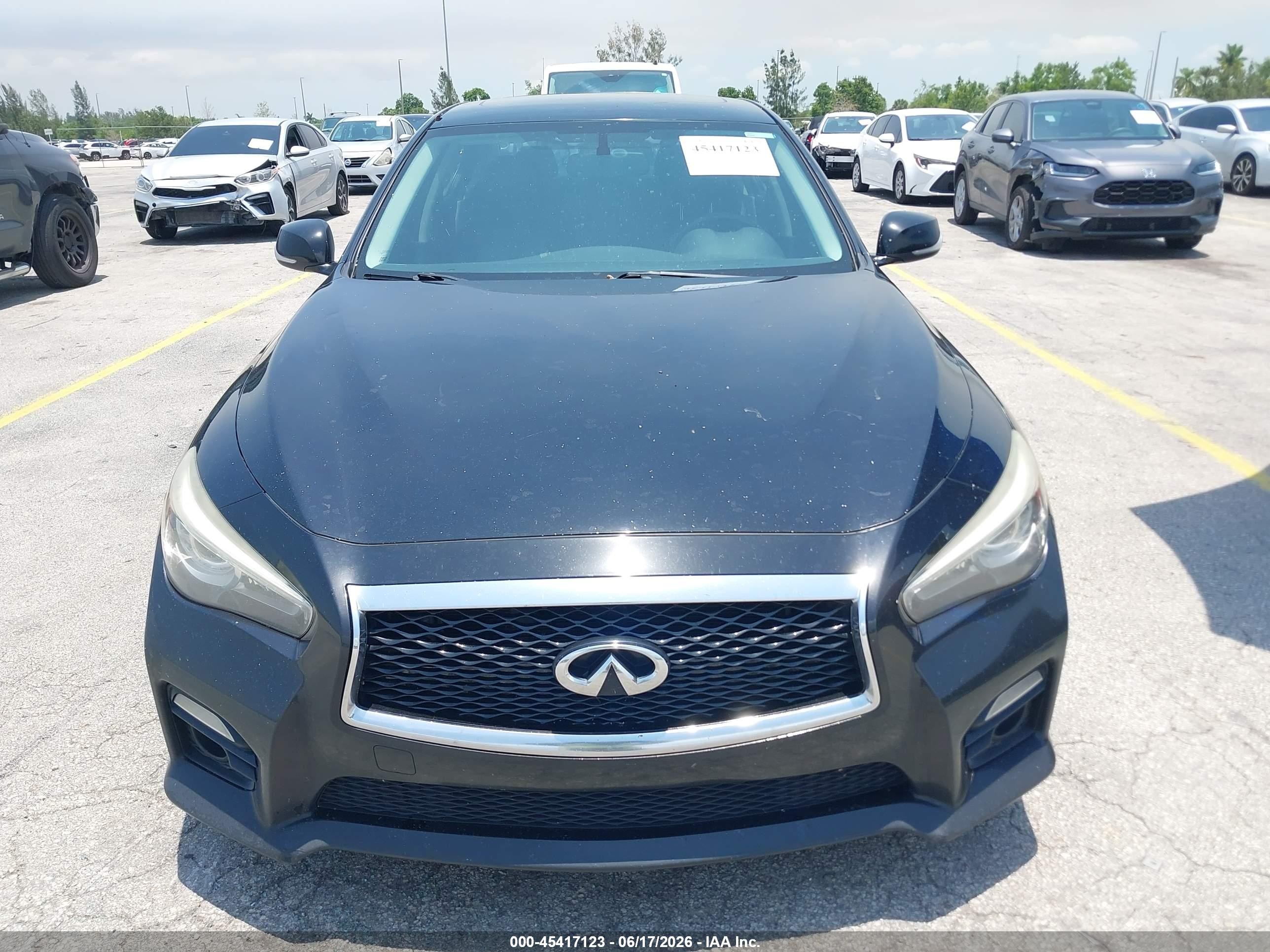2015 Infiniti Q50 Sport Черный vin: JN1BV7AP7FM343987