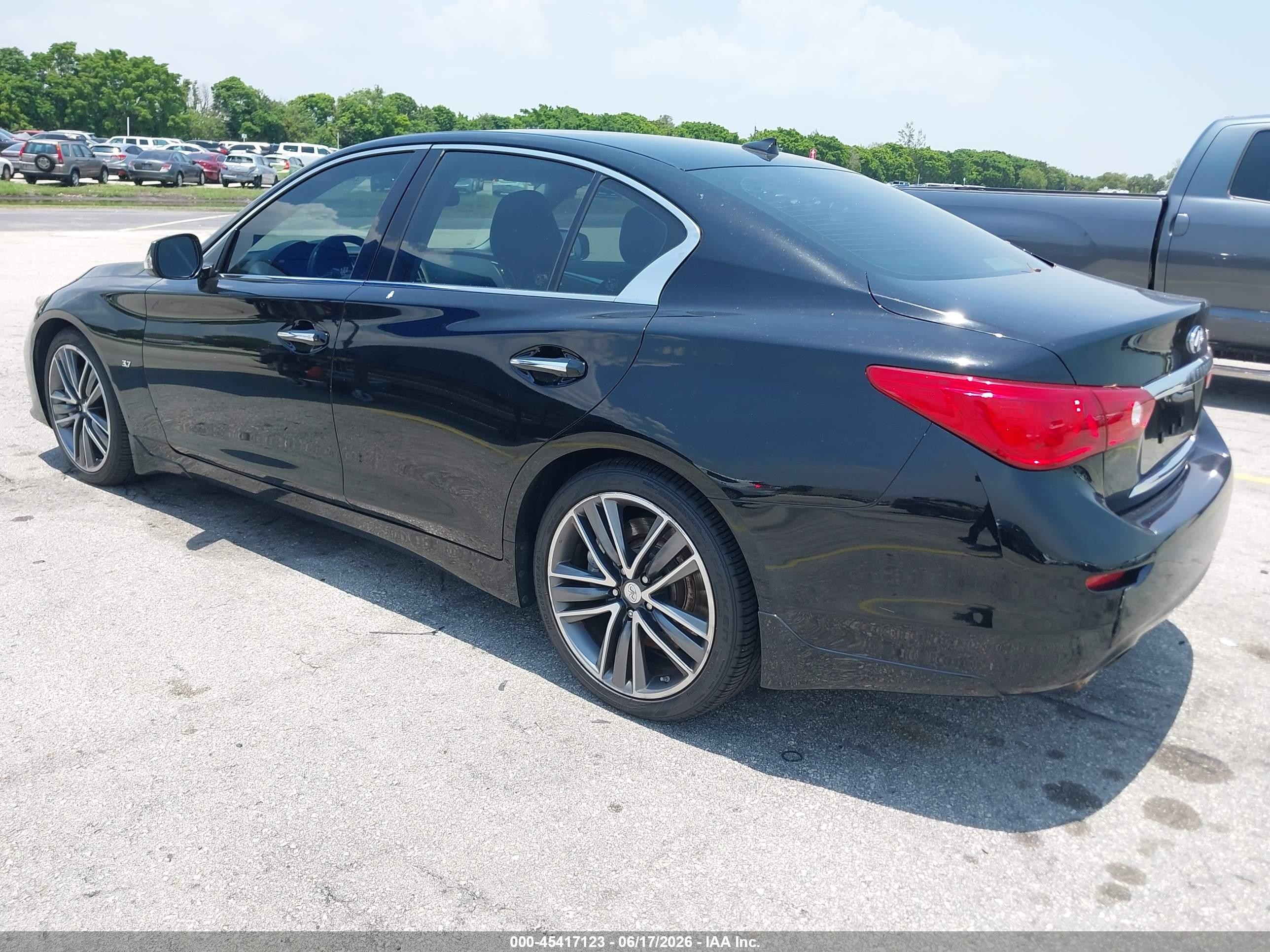 2015 Infiniti Q50 Sport Черный vin: JN1BV7AP7FM343987