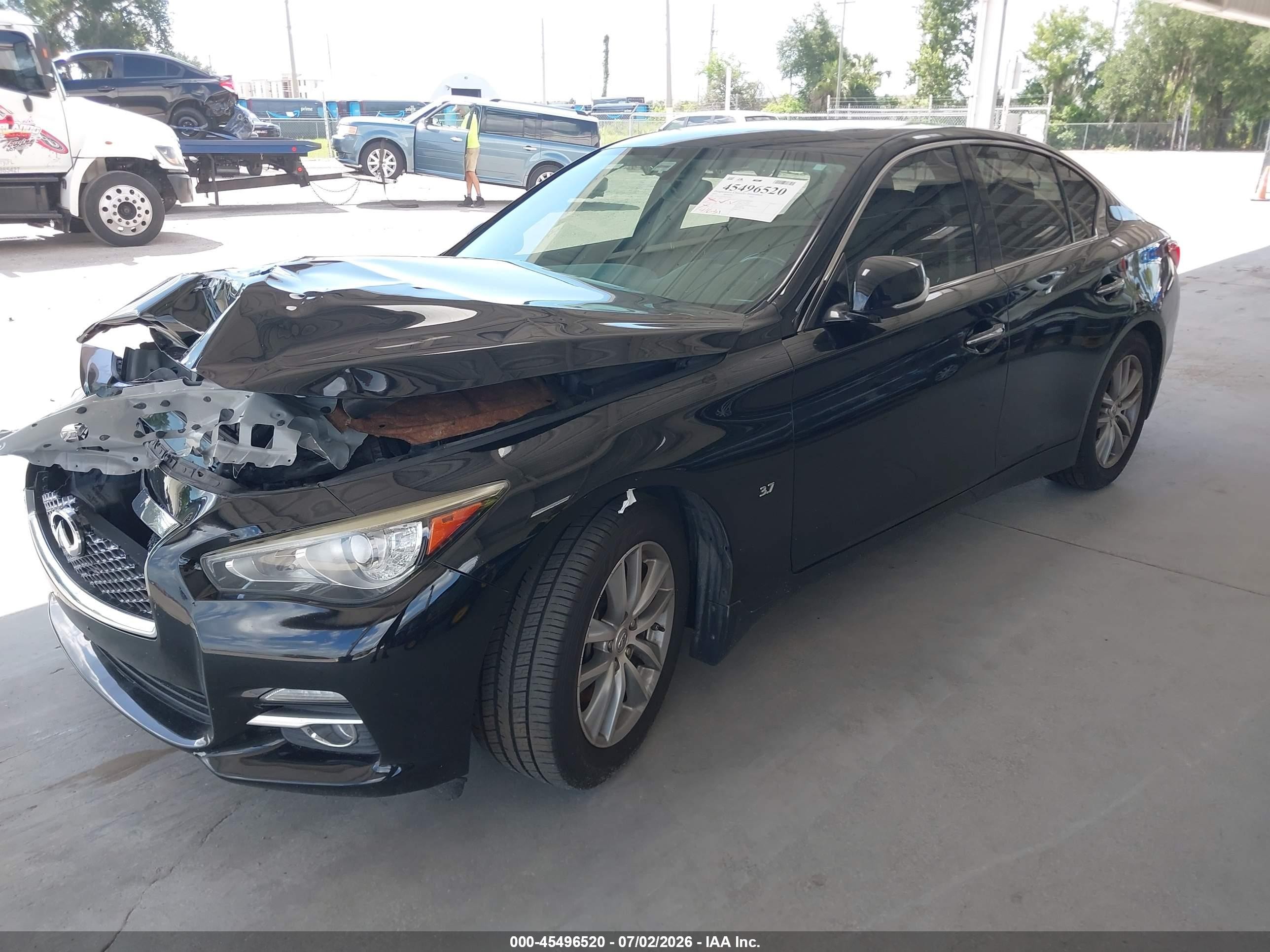 2015 Infiniti Q50 Premium Black vin: JN1BV7AP7FM347196