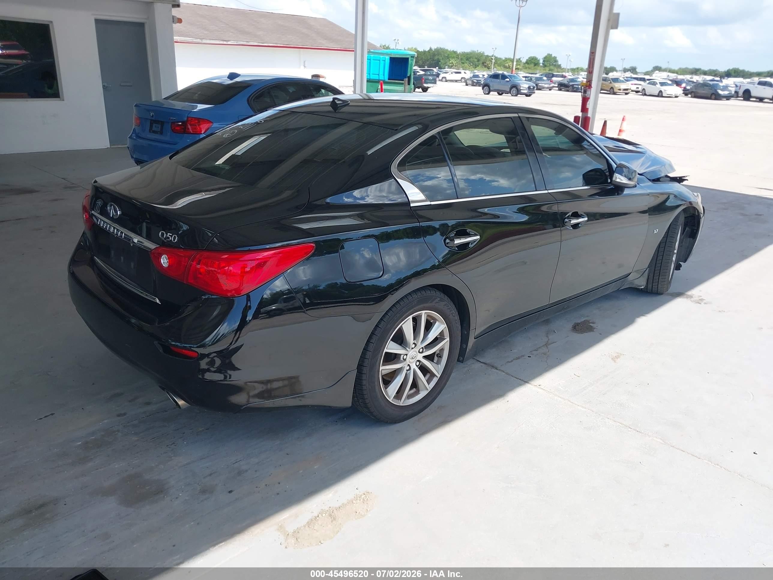 2015 Infiniti Q50 Premium Black vin: JN1BV7AP7FM347196