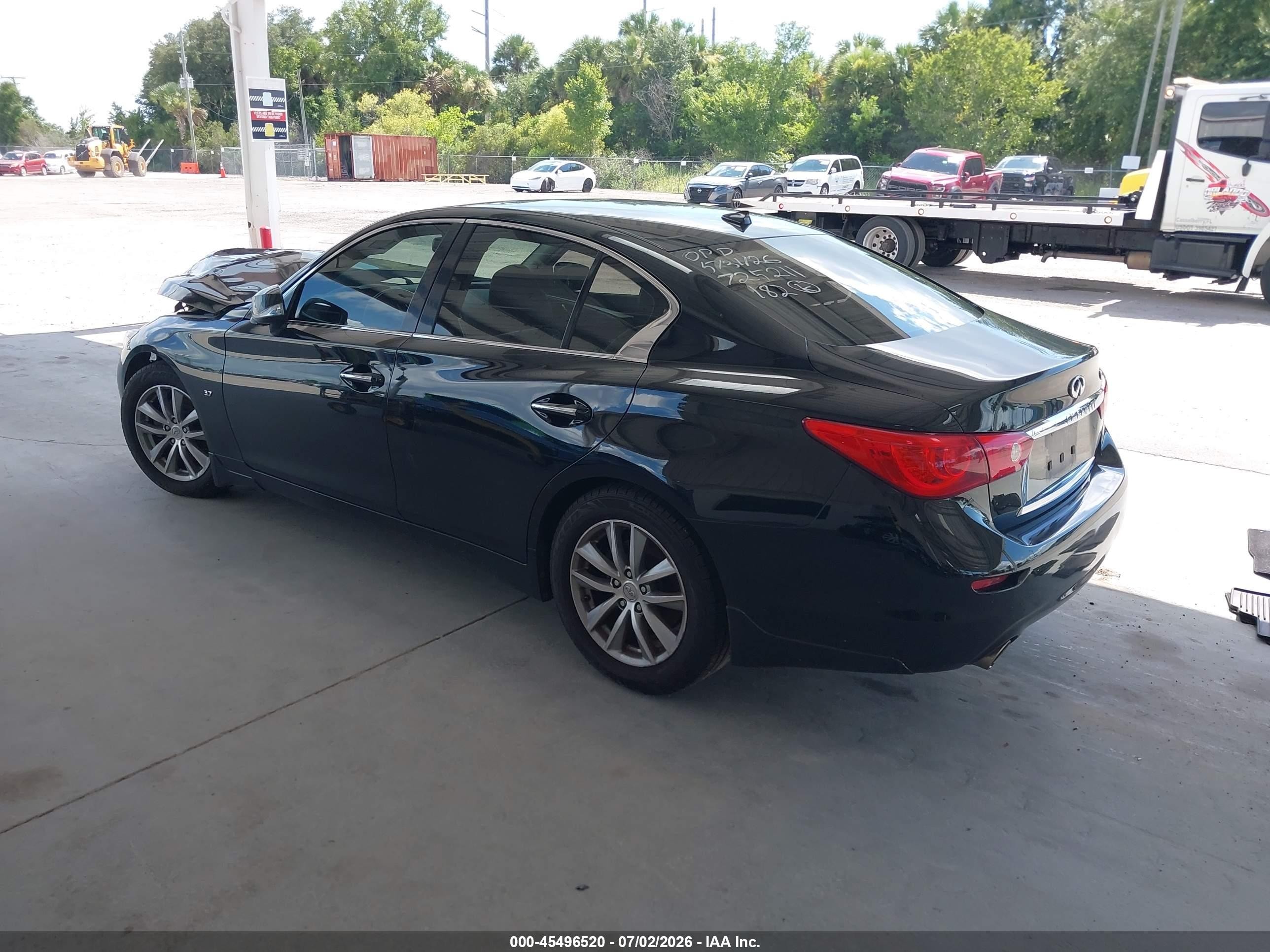 2015 Infiniti Q50 Premium Black vin: JN1BV7AP7FM347196