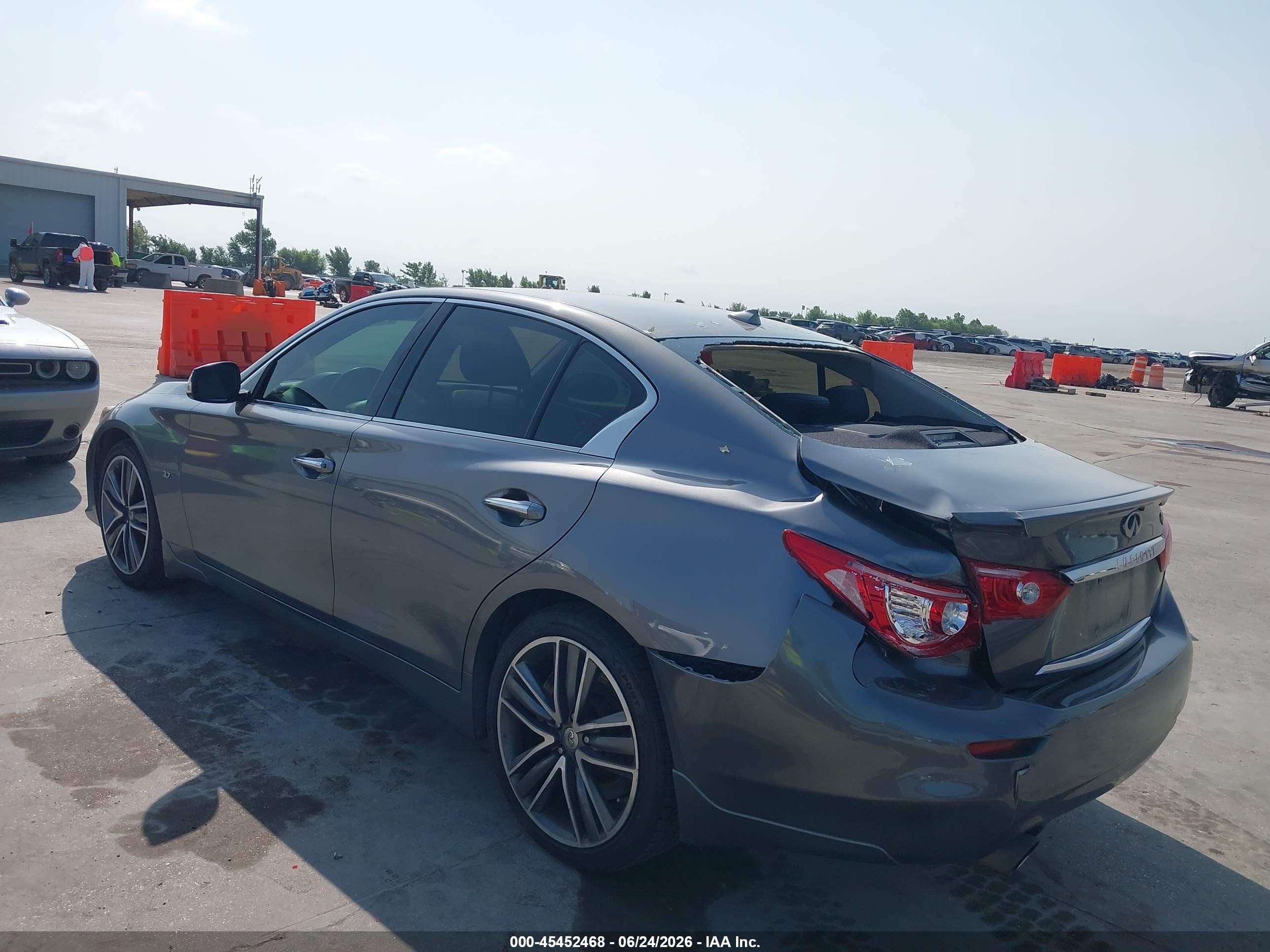 2015 Infiniti Q50 Sport Gray vin: JN1BV7AP7FM347439