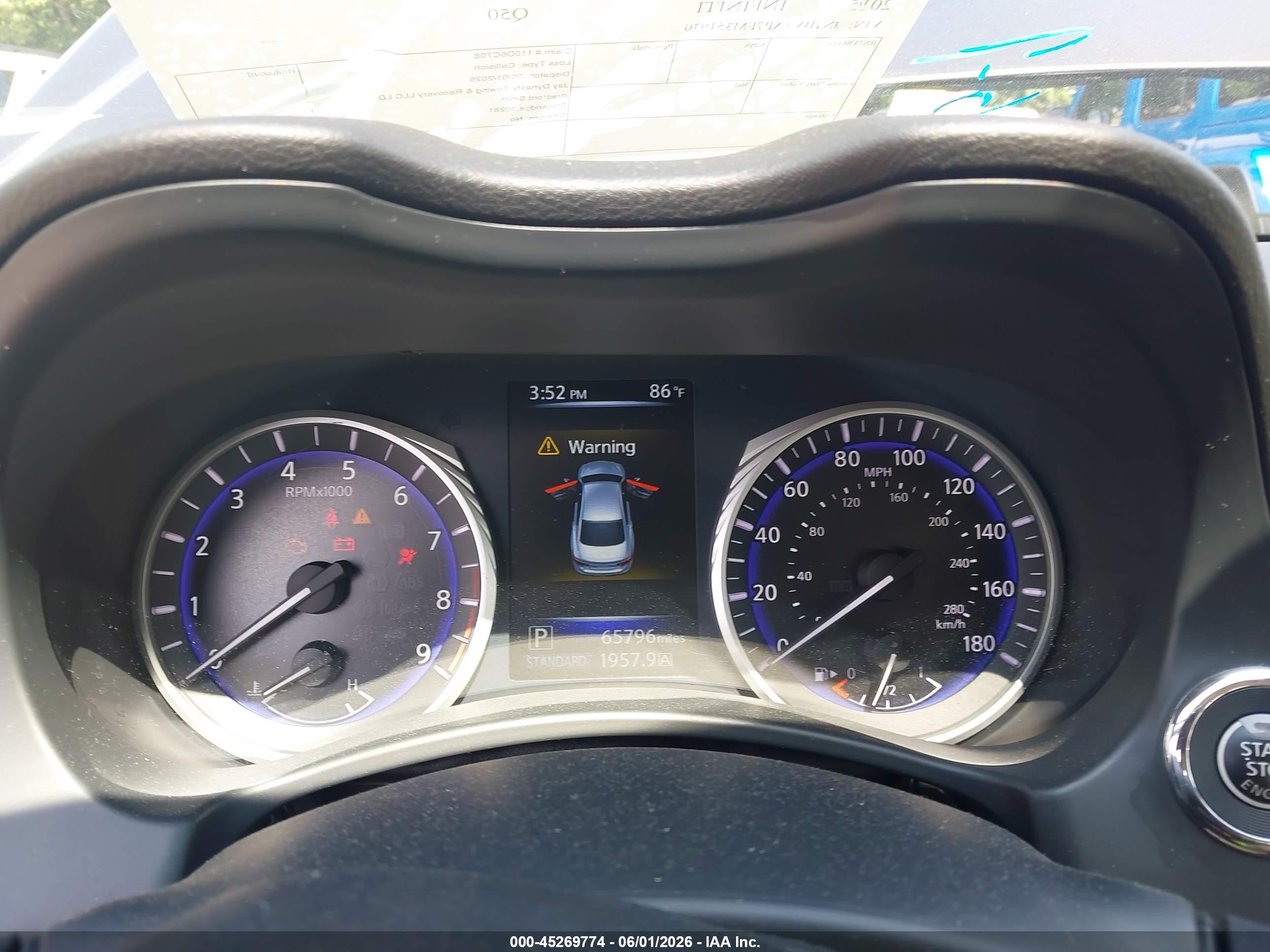 2015 Infiniti Q50 Premium Brown vin: JN1BV7AP7FM351930