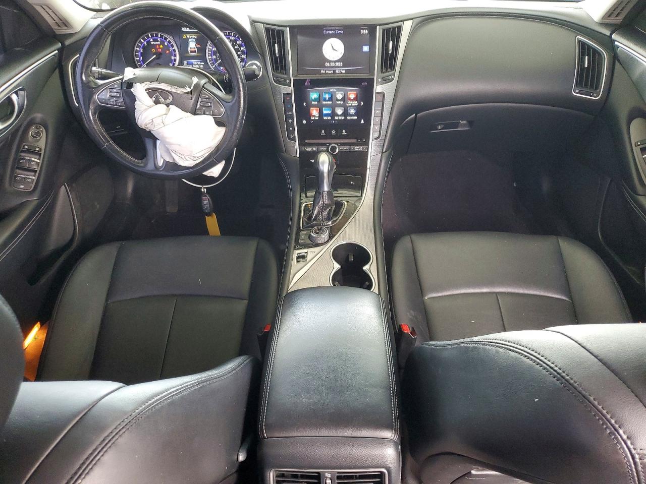2015 Infiniti Q50 Base White vin: JN1BV7AP7FM352205