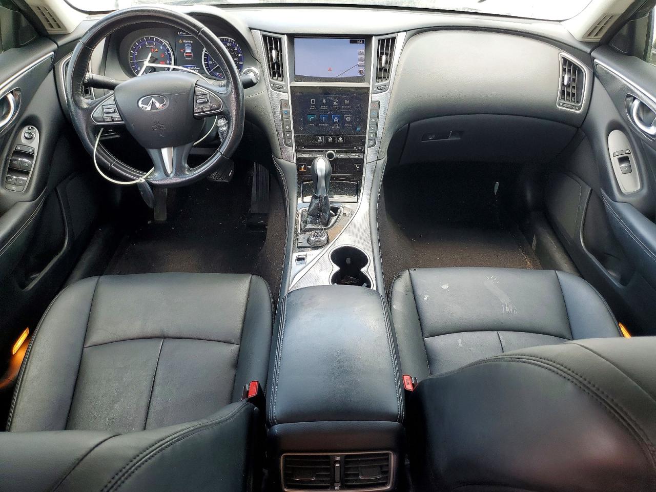 2015 Infiniti Q50 Premium White vin: JN1BV7AP7FM358098