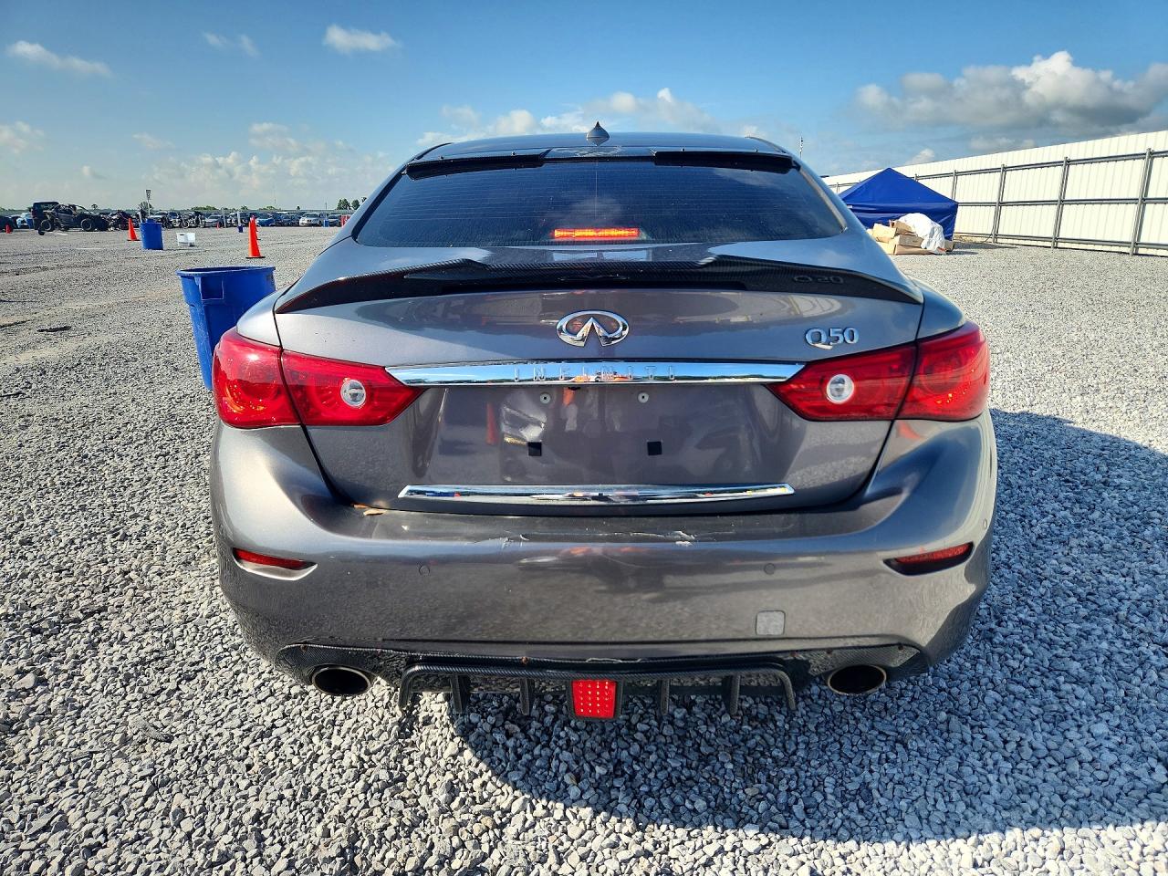 2014 Infiniti Q50 Base Gray vin: JN1BV7AP8EM670221