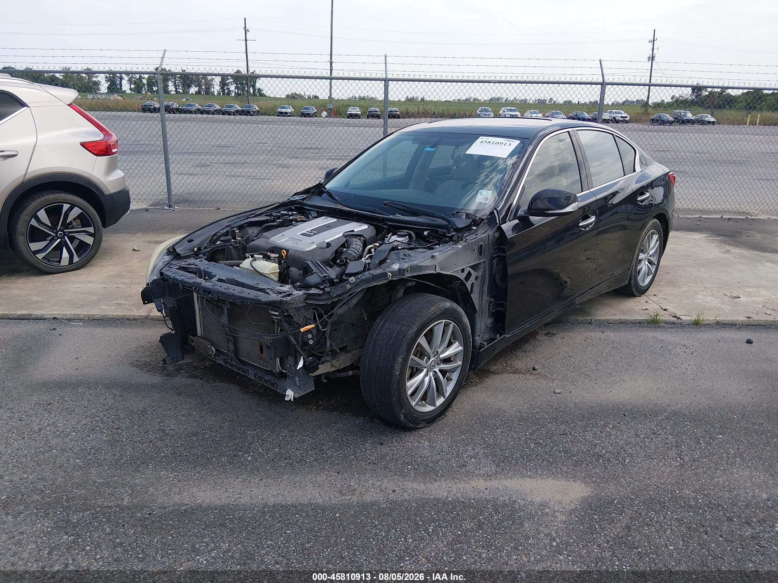 2014 Infiniti Q50 Black vin: JN1BV7AP8EM671675