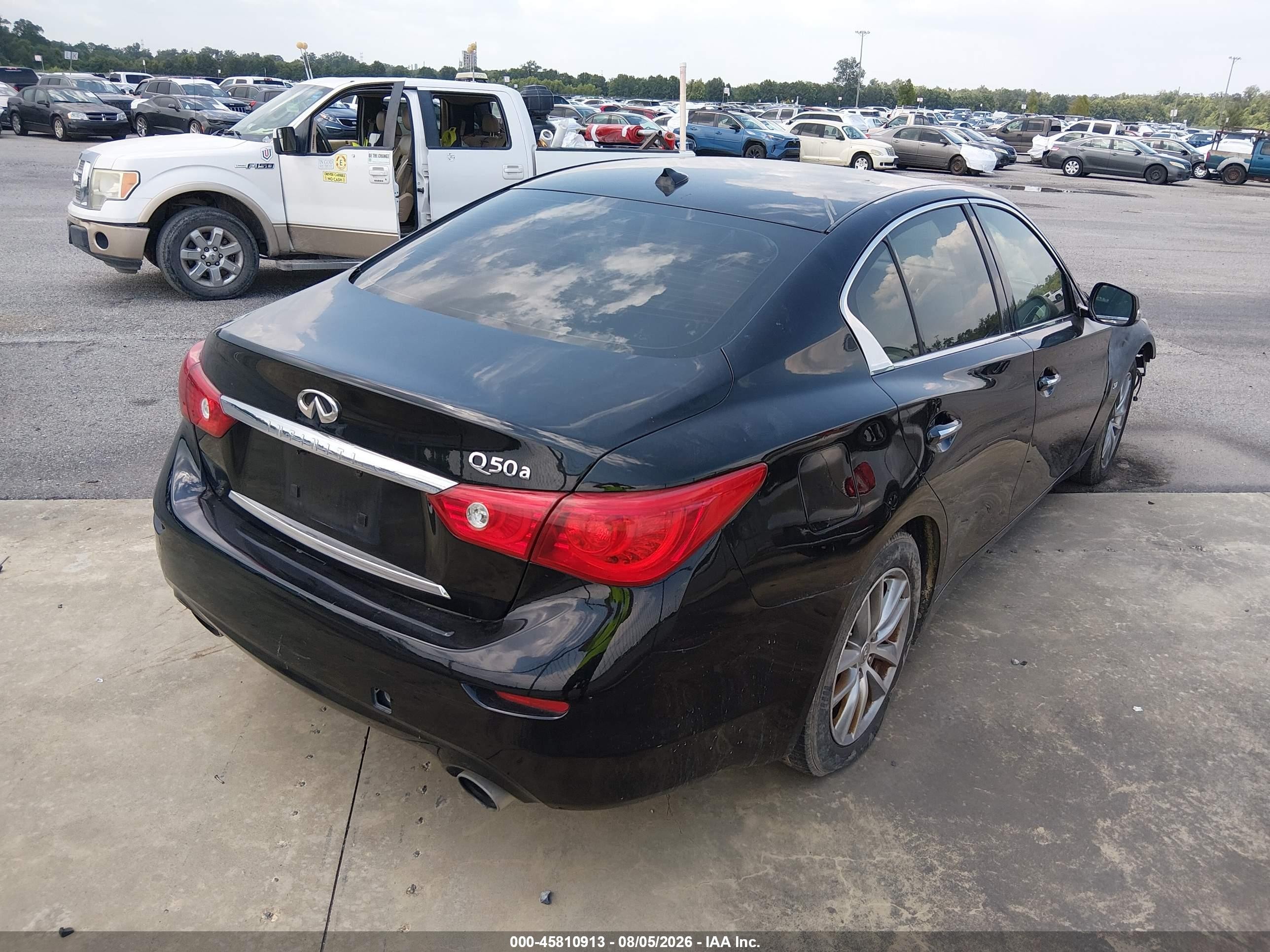 2014 Infiniti Q50 Black vin: JN1BV7AP8EM671675