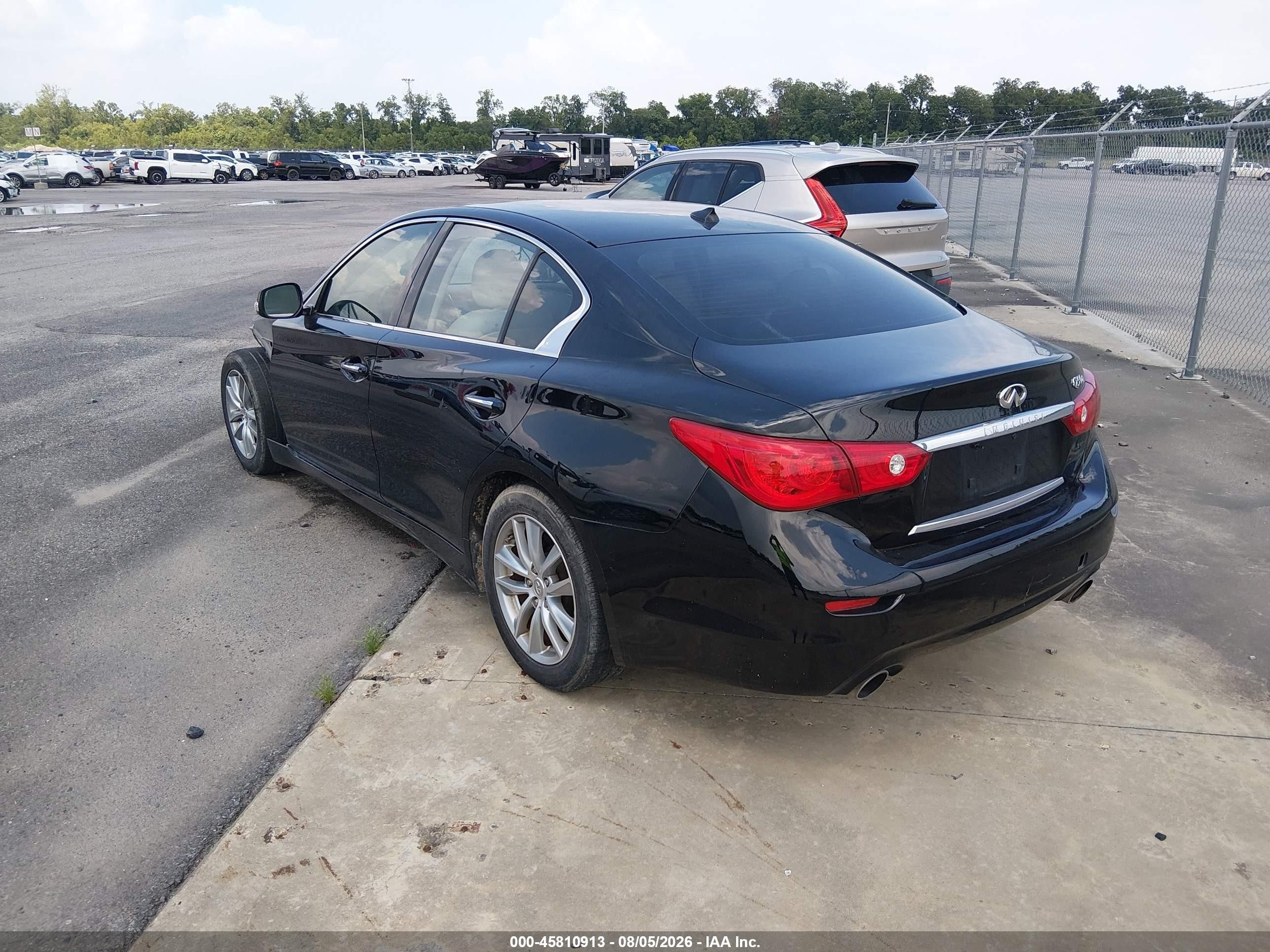 2014 Infiniti Q50 Black vin: JN1BV7AP8EM671675